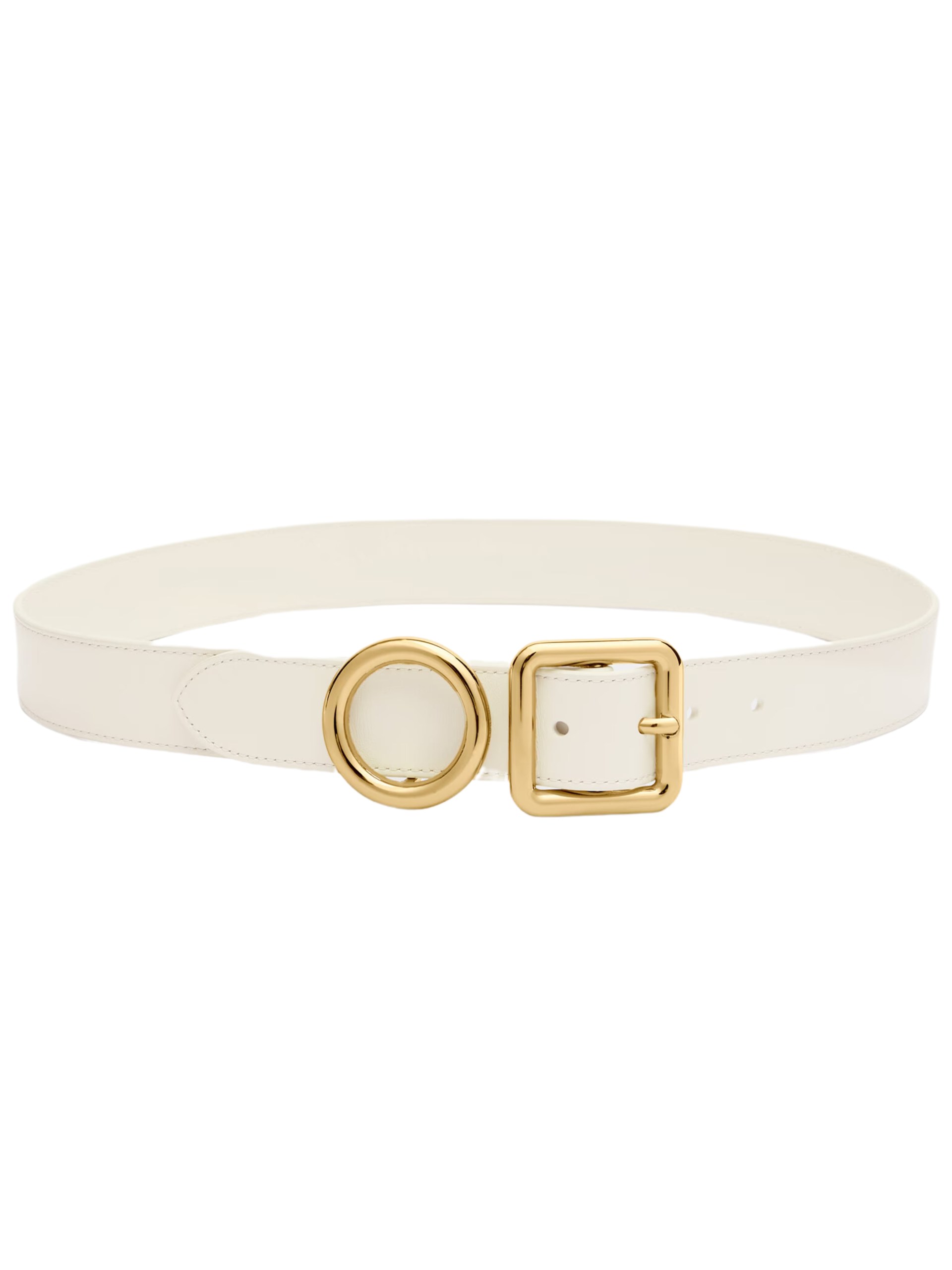 Світло-бежевий ремінь Jacquemus Regalo Circle And Square