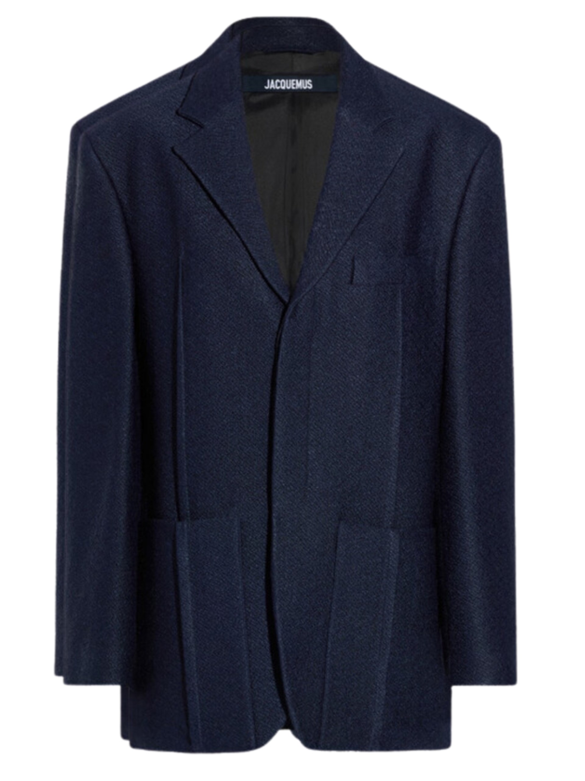 Jacquemus navy viscose and wool jacket