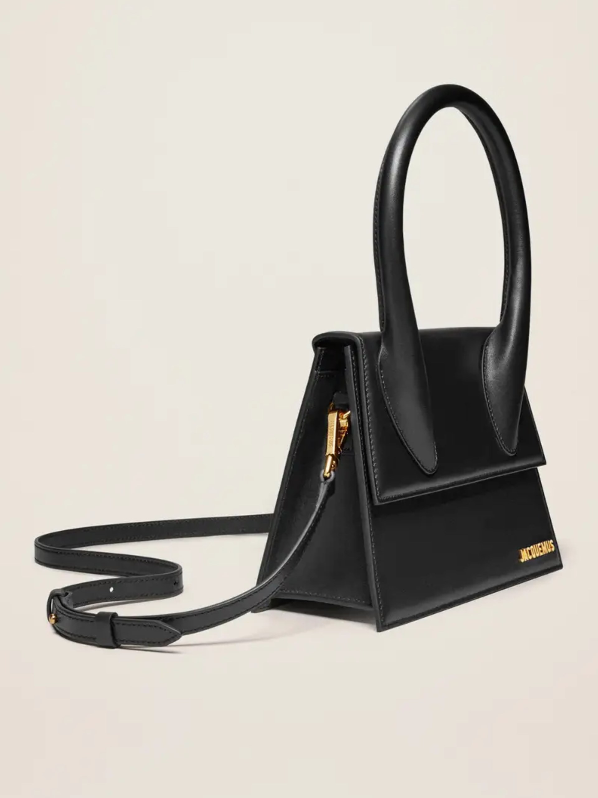 Чорна сумка Jacquemus Le grand Chiquito Large зі шкіри