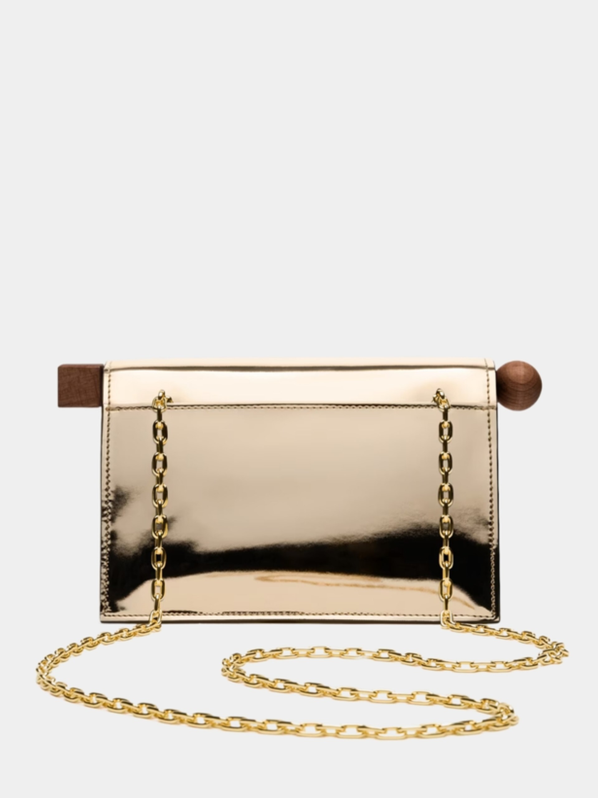Золотиста сумка-клатч Jacquemus Rond Carré Small