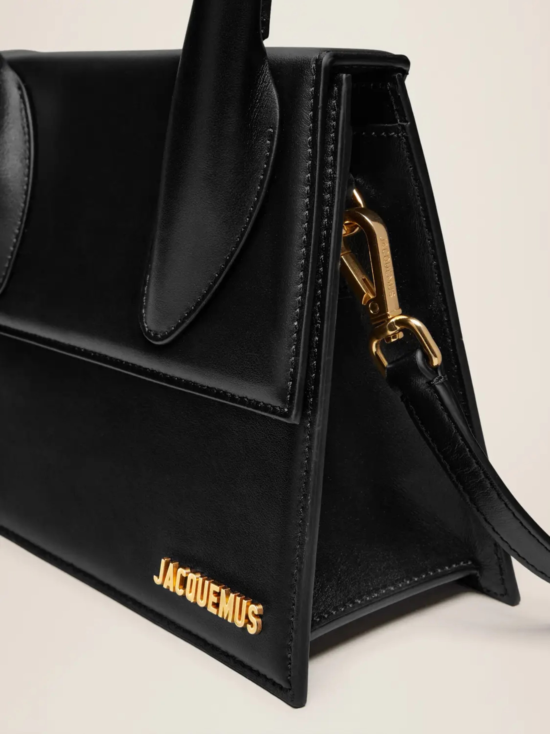 Чорна сумка Jacquemus Le grand Chiquito Large зі шкіри