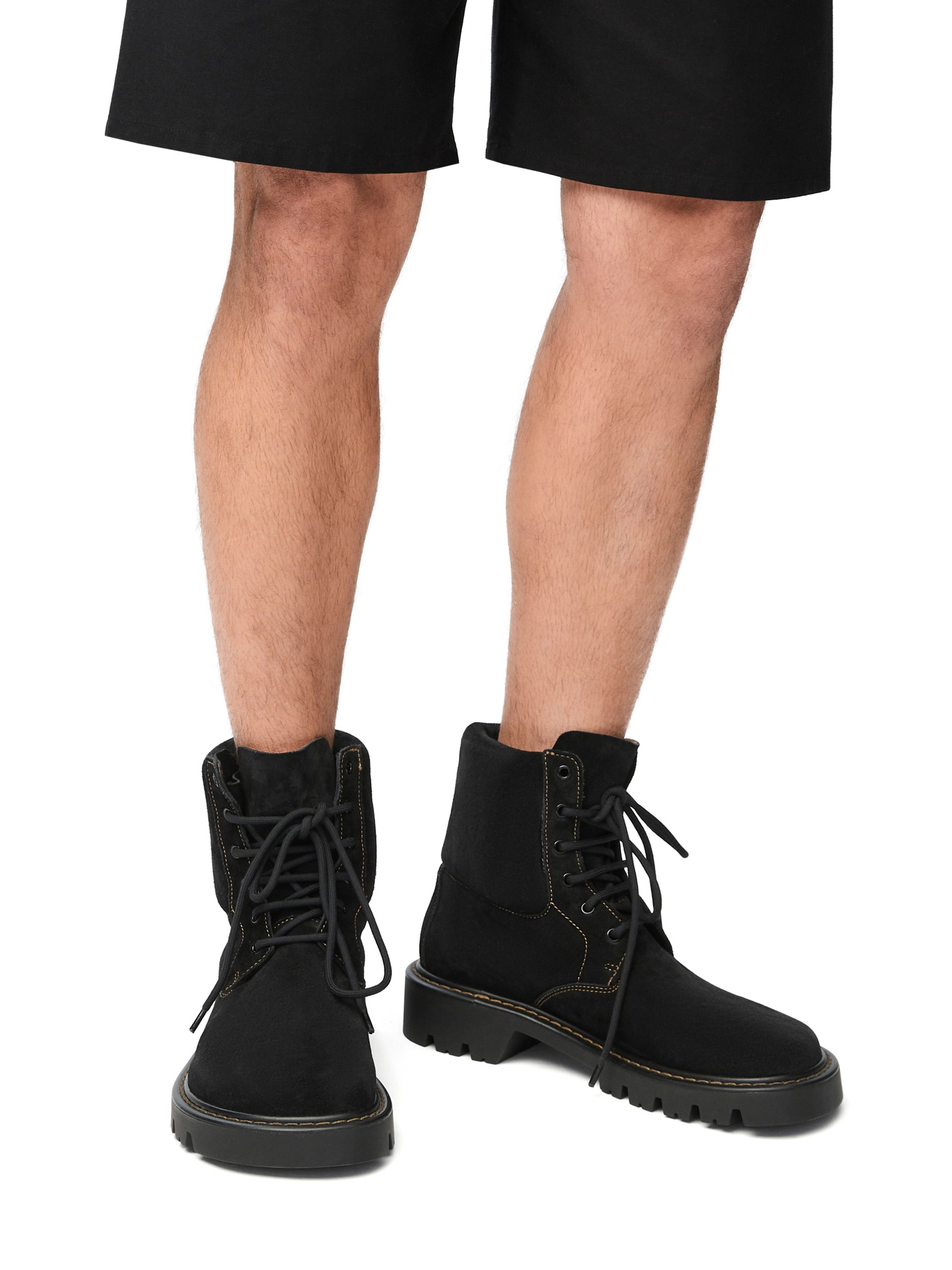 Loewe Sierra Black Suede Boots For Men