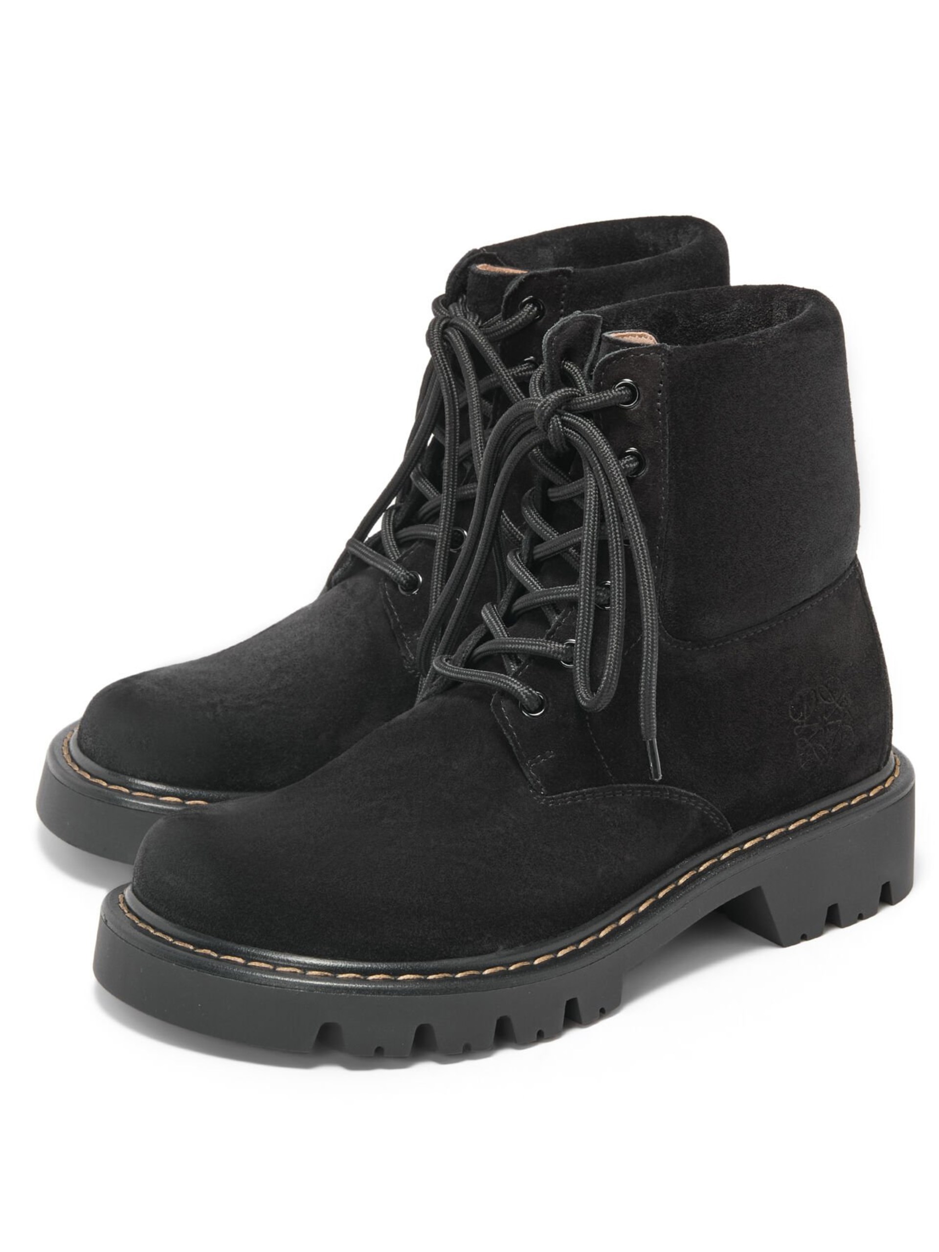Loewe Sierra Black Suede Boots For Men