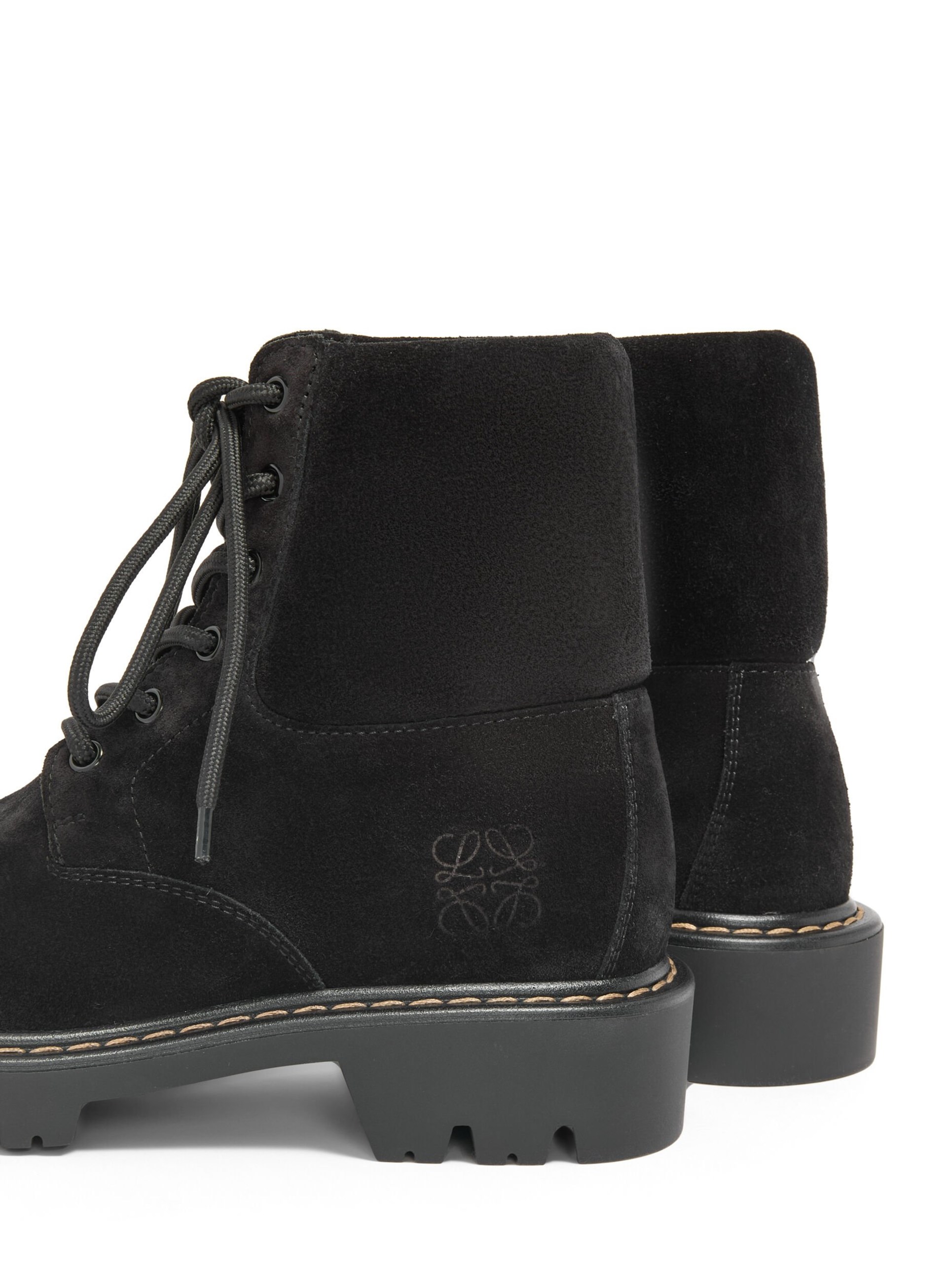 Loewe Sierra Black Suede Boots For Men