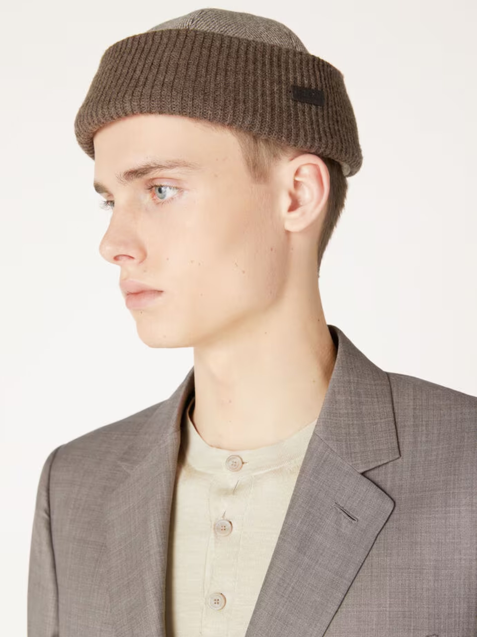 Loro Piana men's gray-brown hat