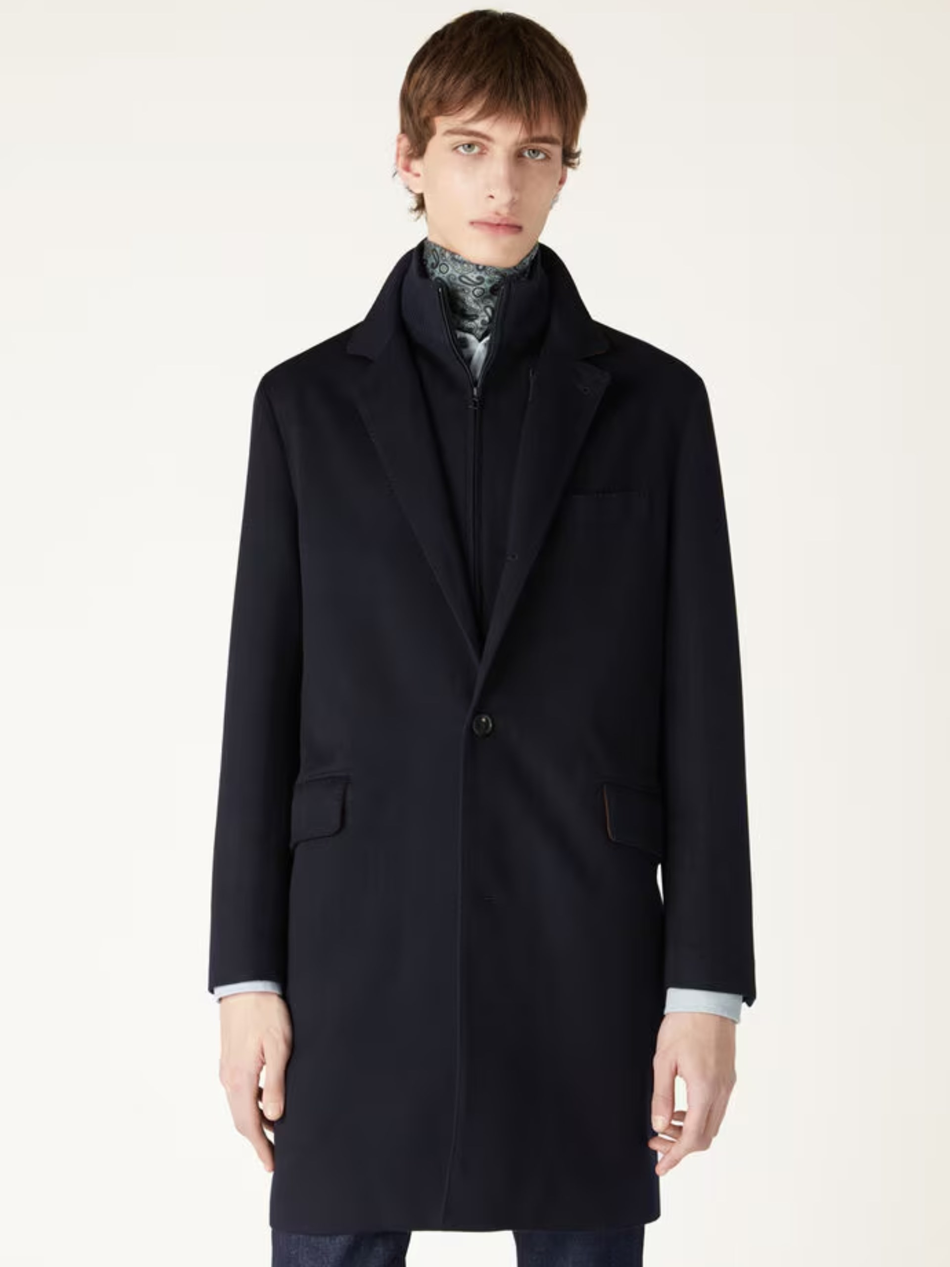 Loro Piana Martingala Men's Navy Storm System® Coat