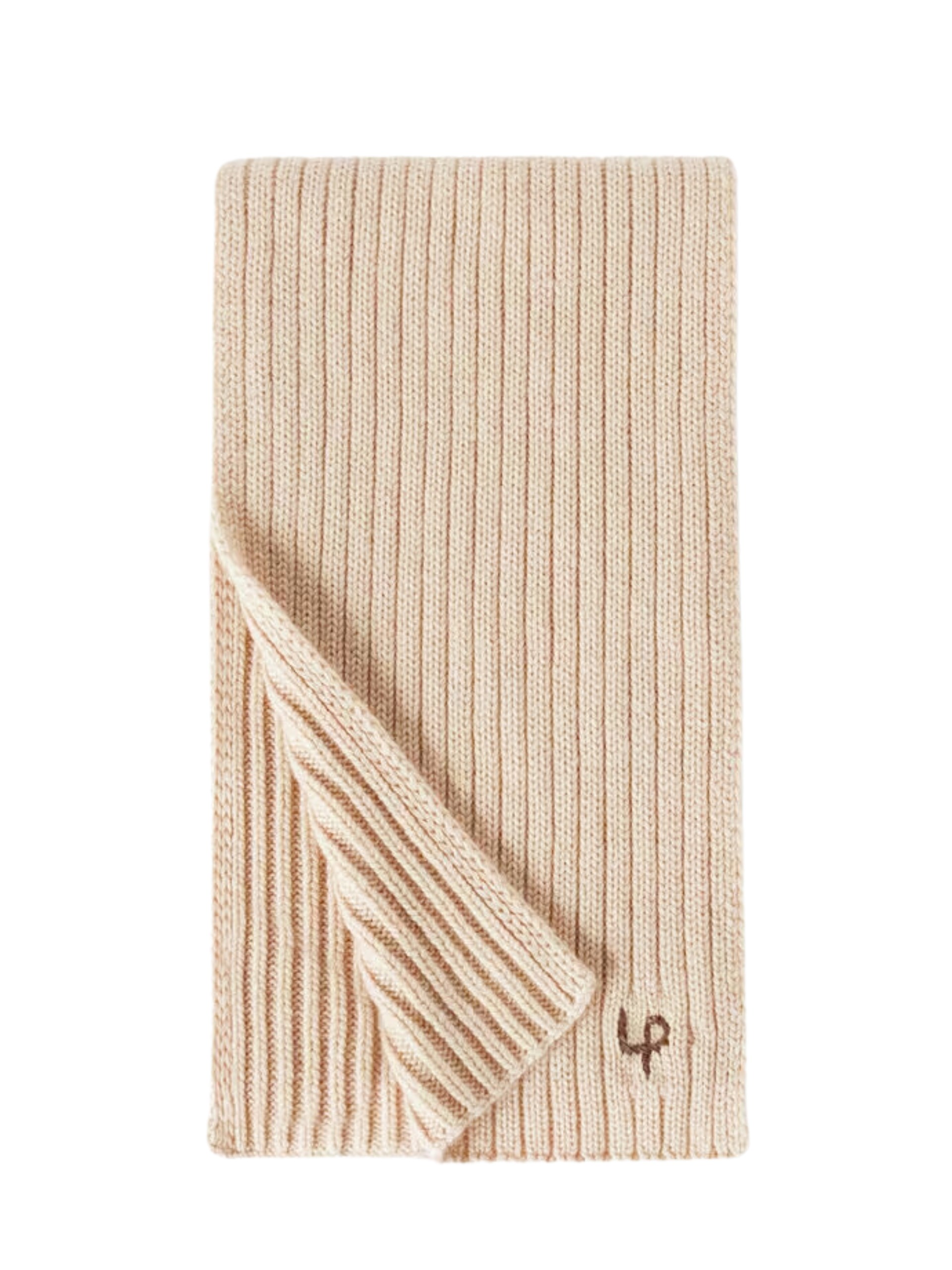 Loro Piana light beige cashmere scarf for men
