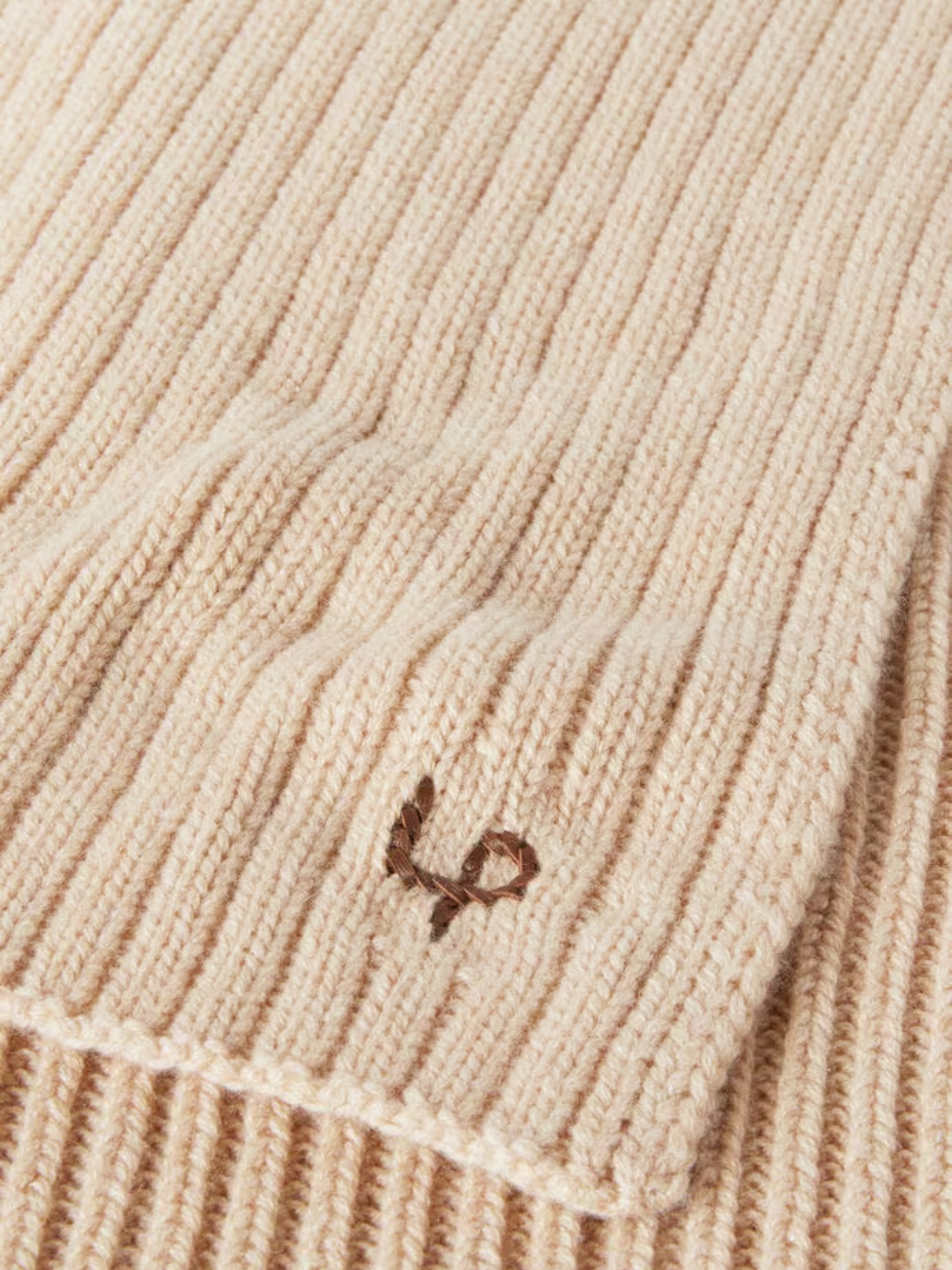 Loro Piana light beige cashmere scarf for men