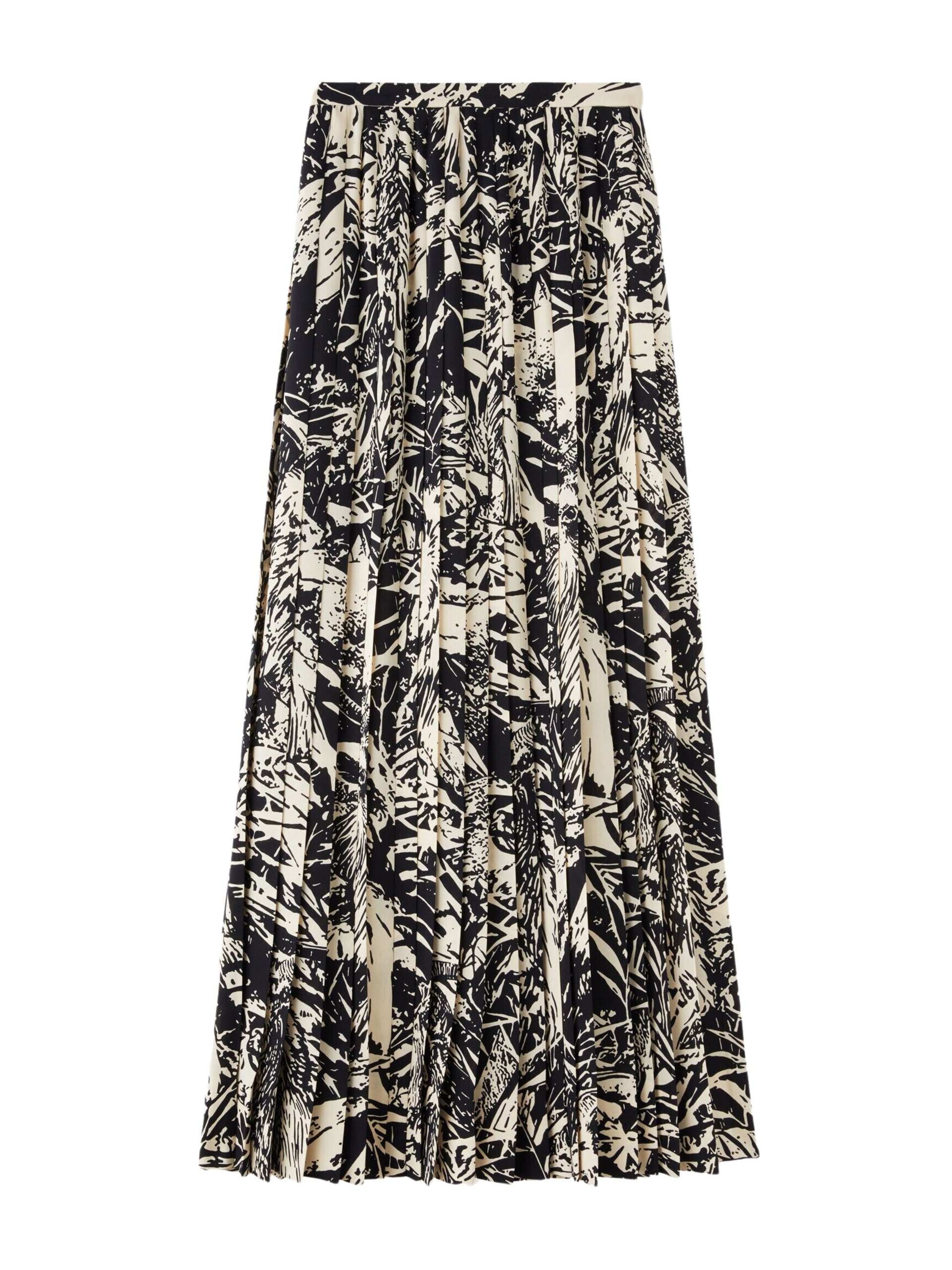 Loro Piana maxi length silk pleated skirt