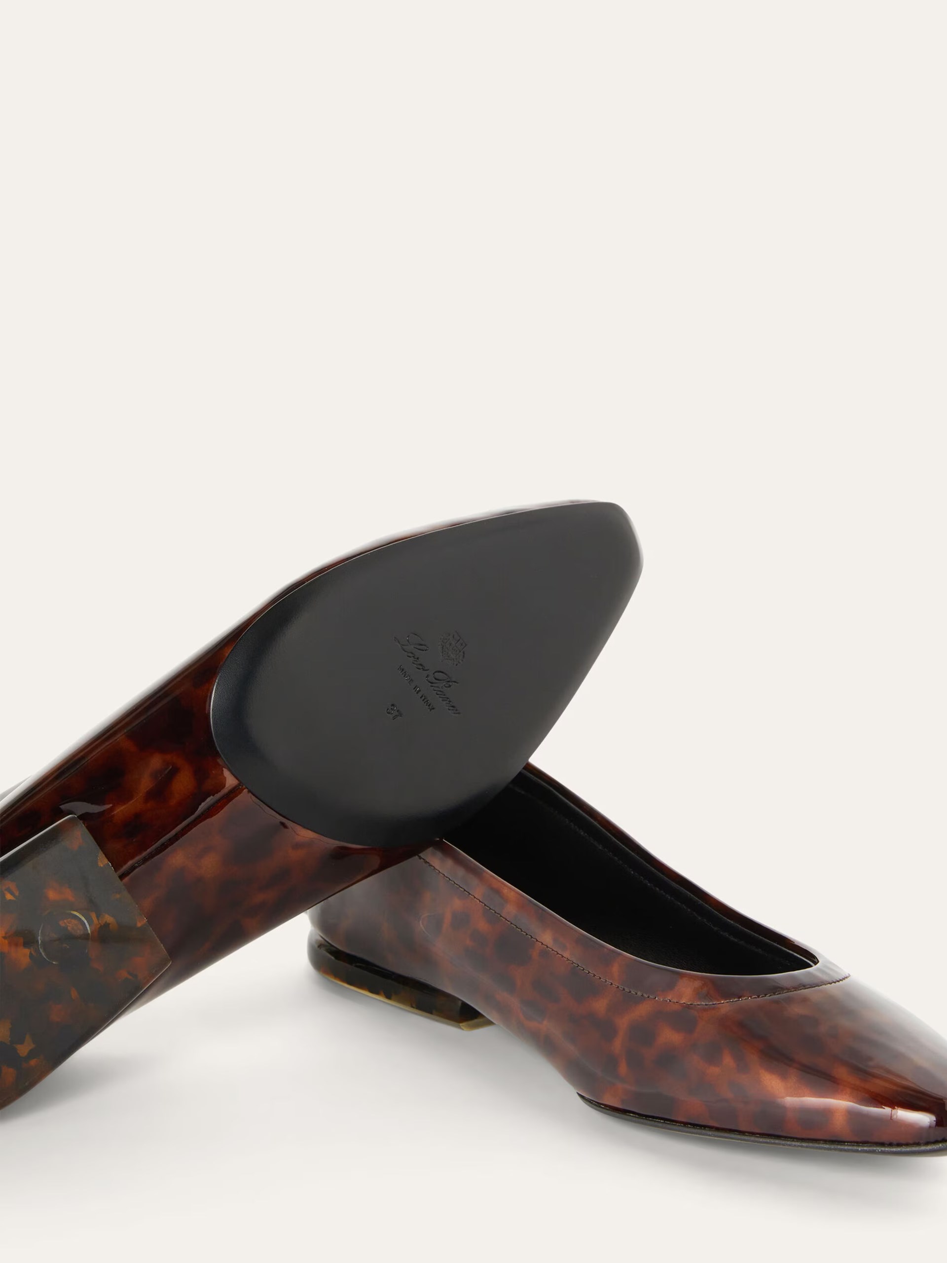 Loro Piana patent leather ballet flats
