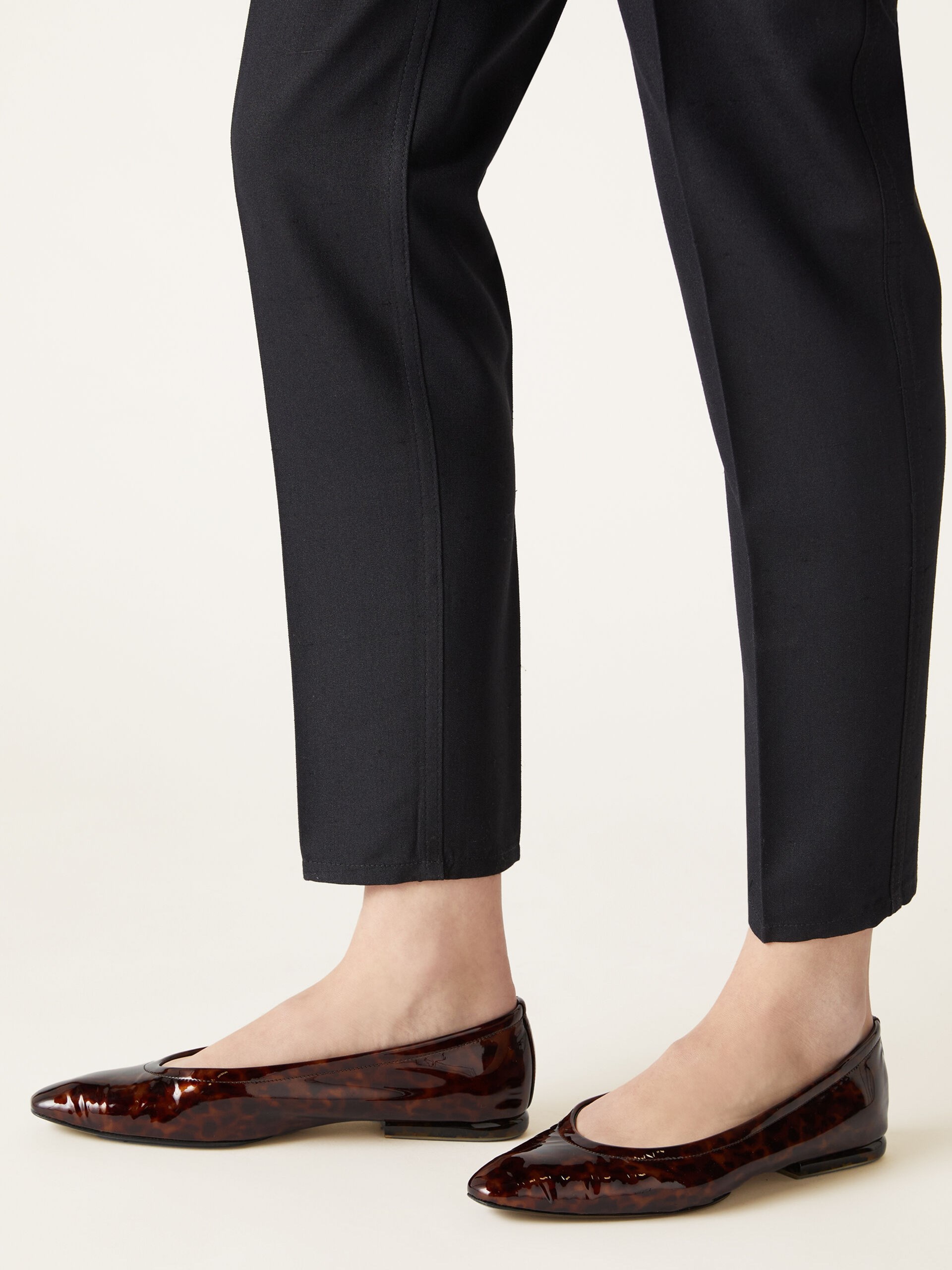 Loro Piana patent leather ballet flats