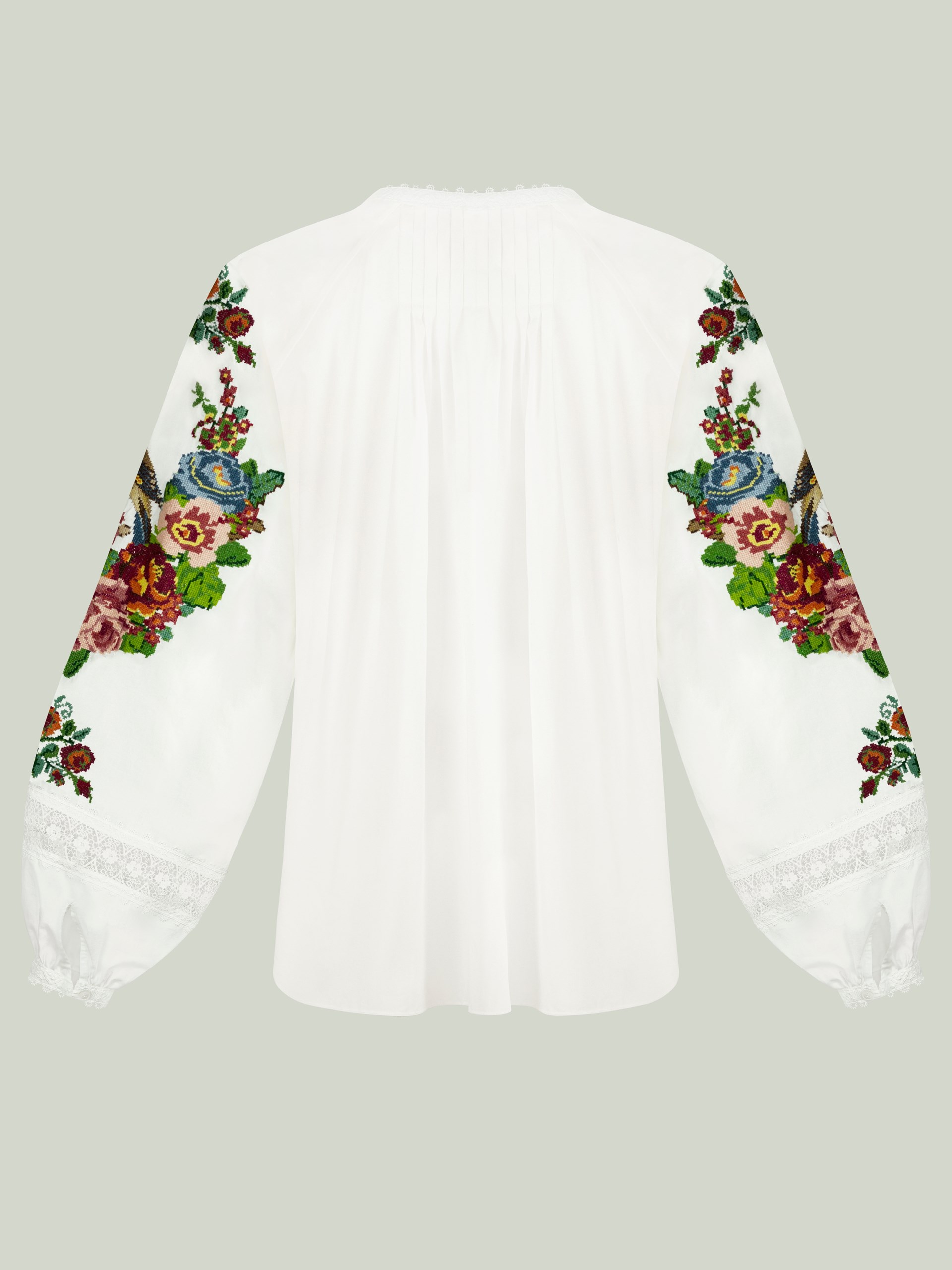 Park Avenue Atelier embroidered shirt with loose cut and hand embroidery elements