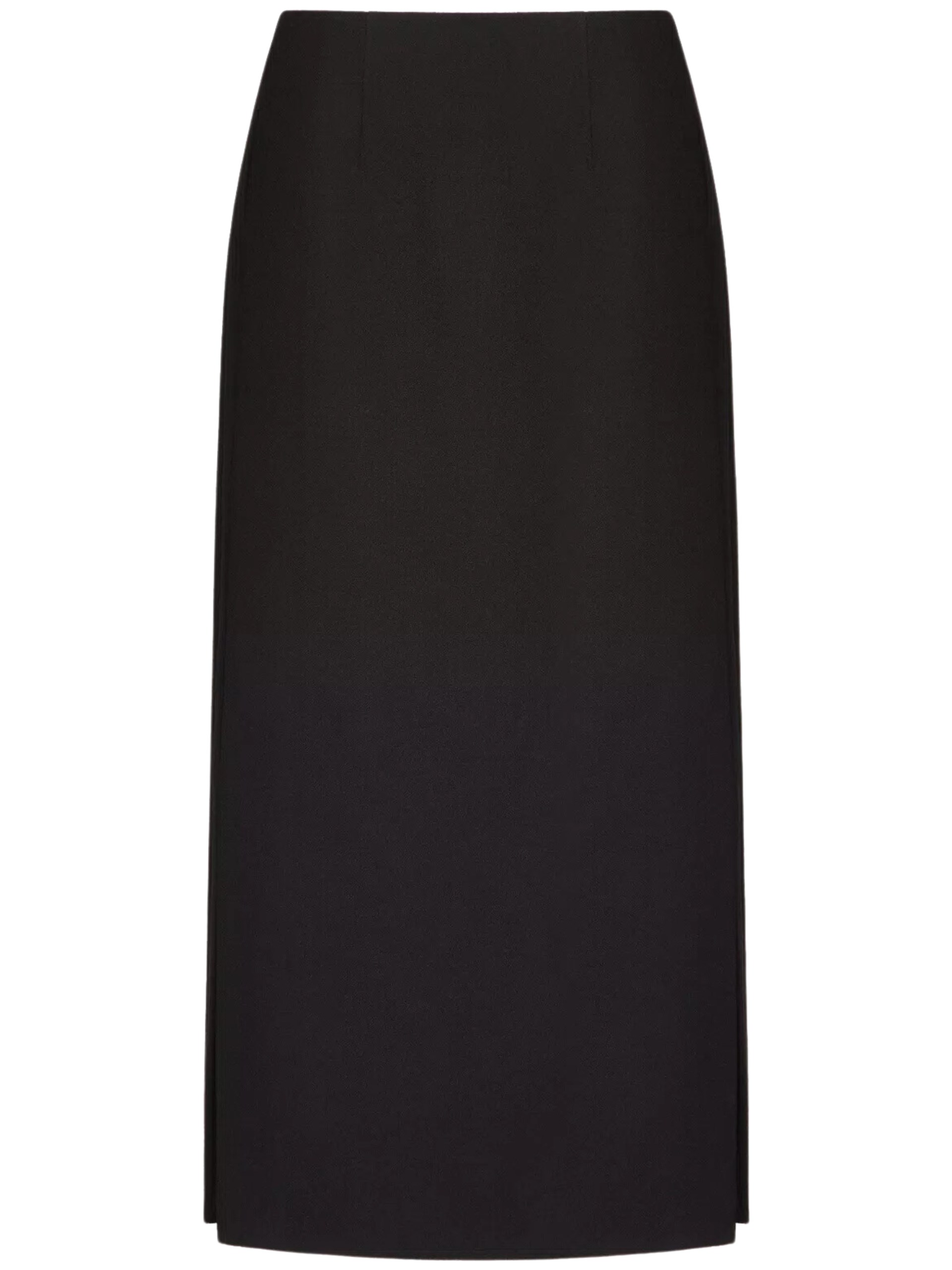 Valentino black midi skirt with slit