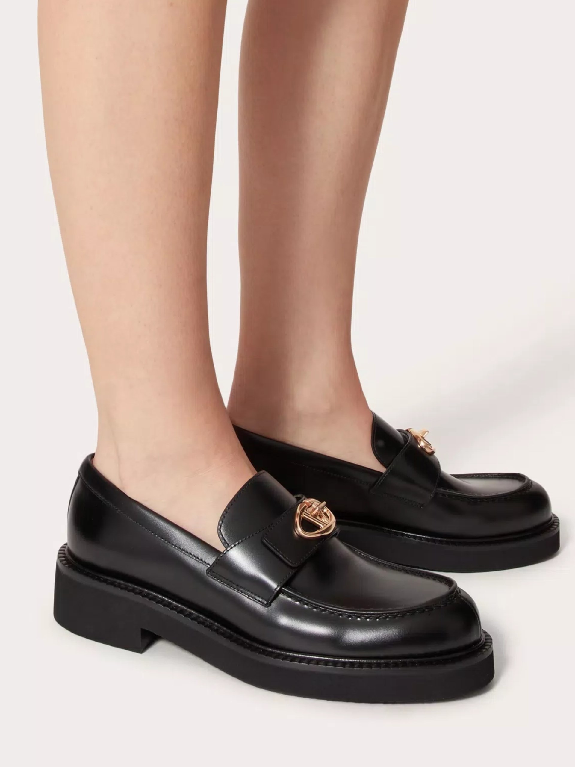 Valentino Garavani VLogo loafers in black