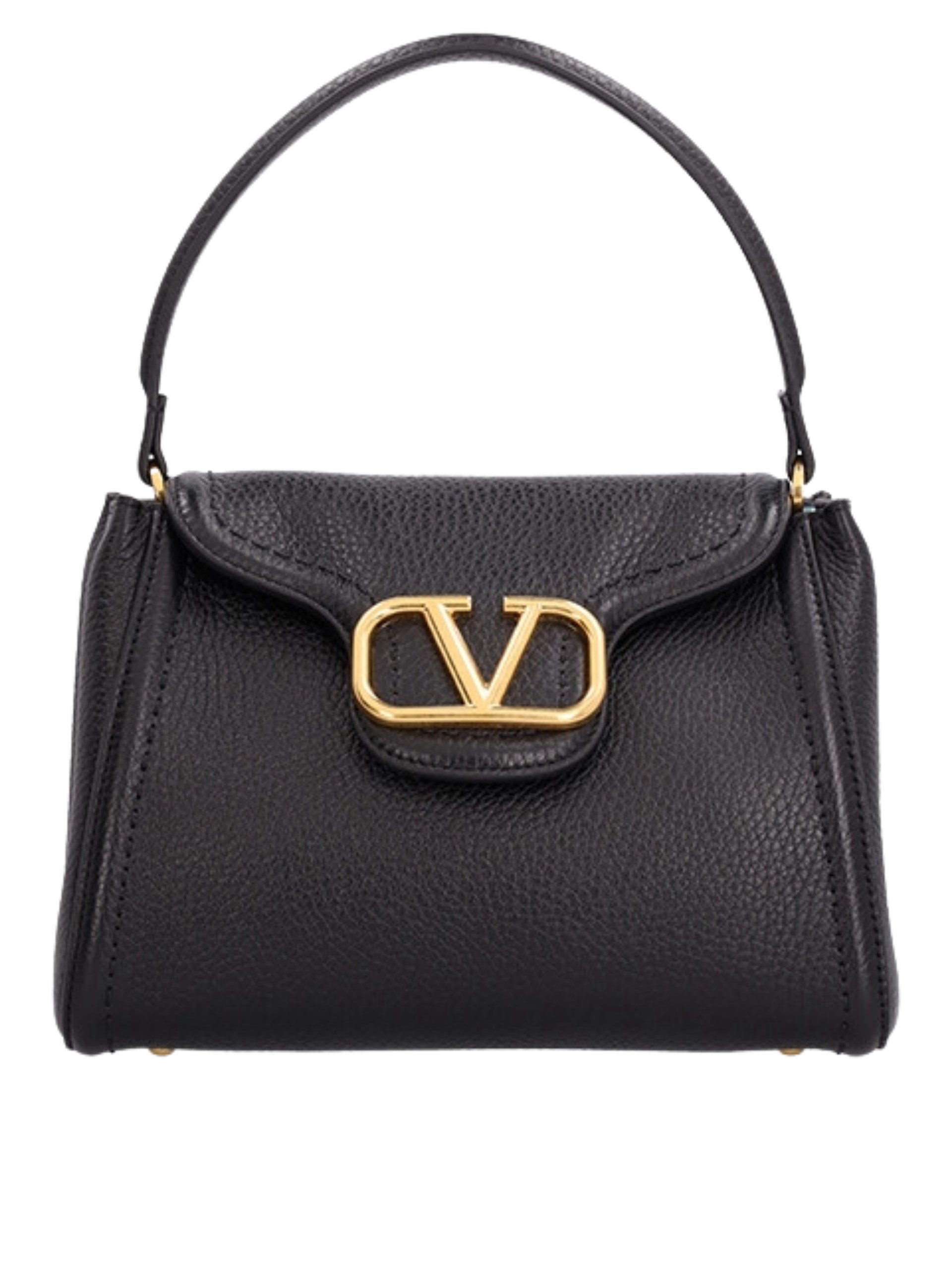 Valentino Garavani Black grained leather bag
