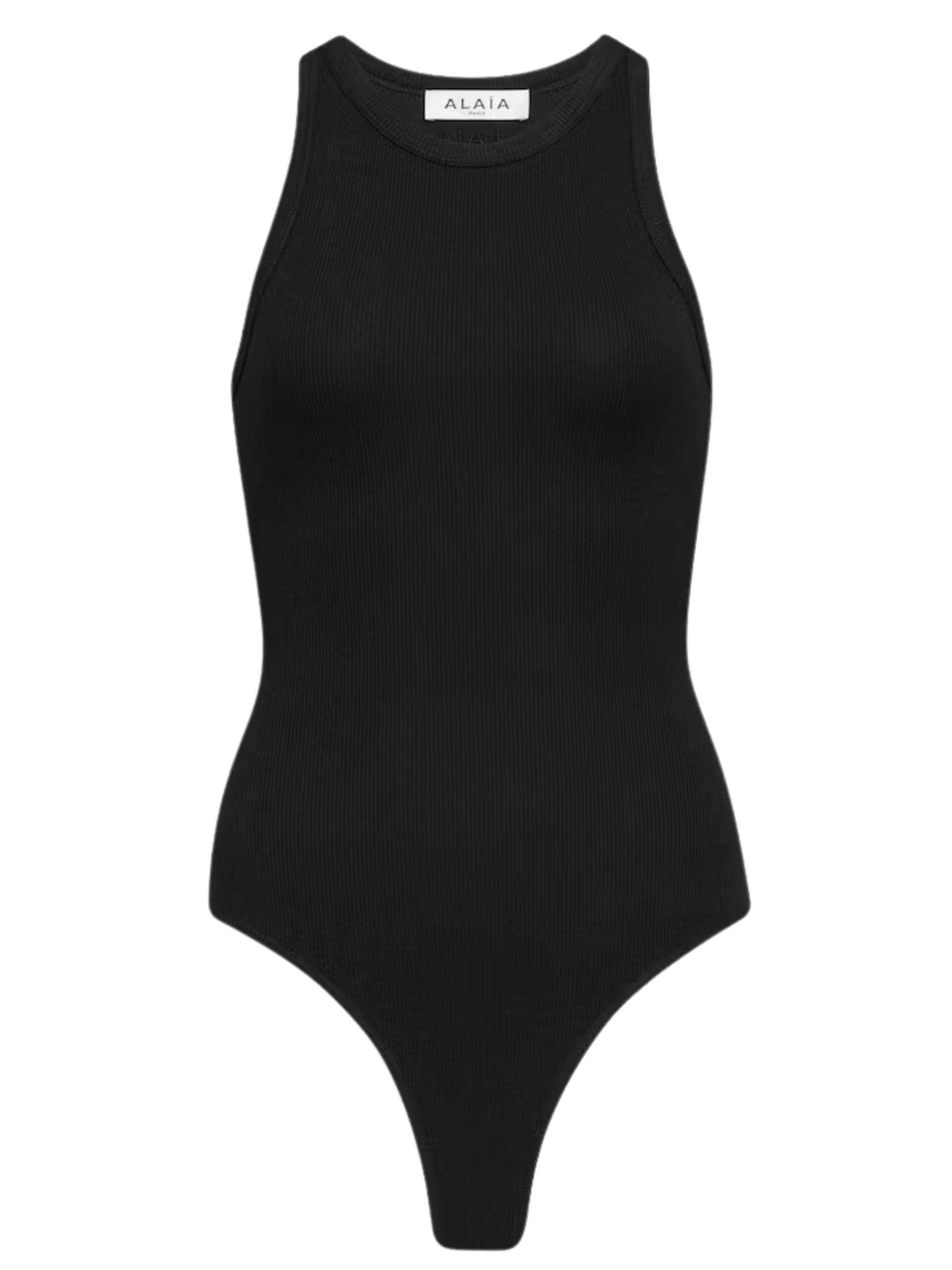Black ribbed bodysuit Alaia