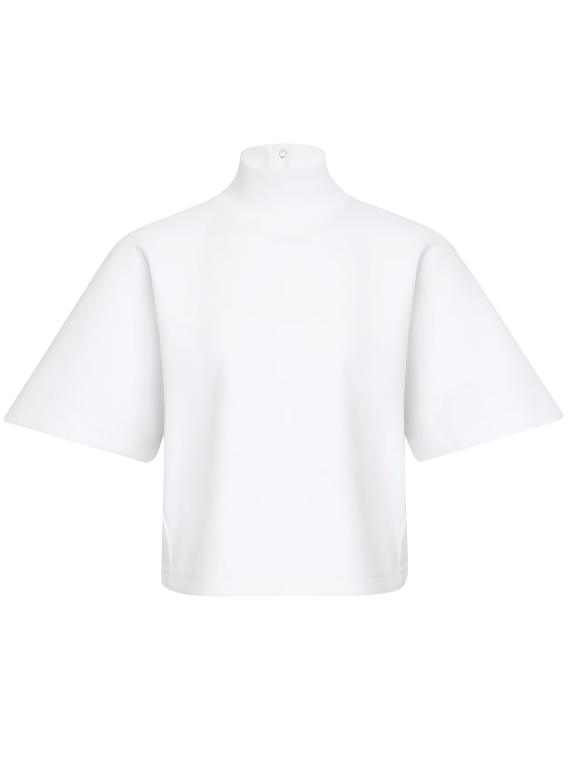 White Alaia high neck T-shirt