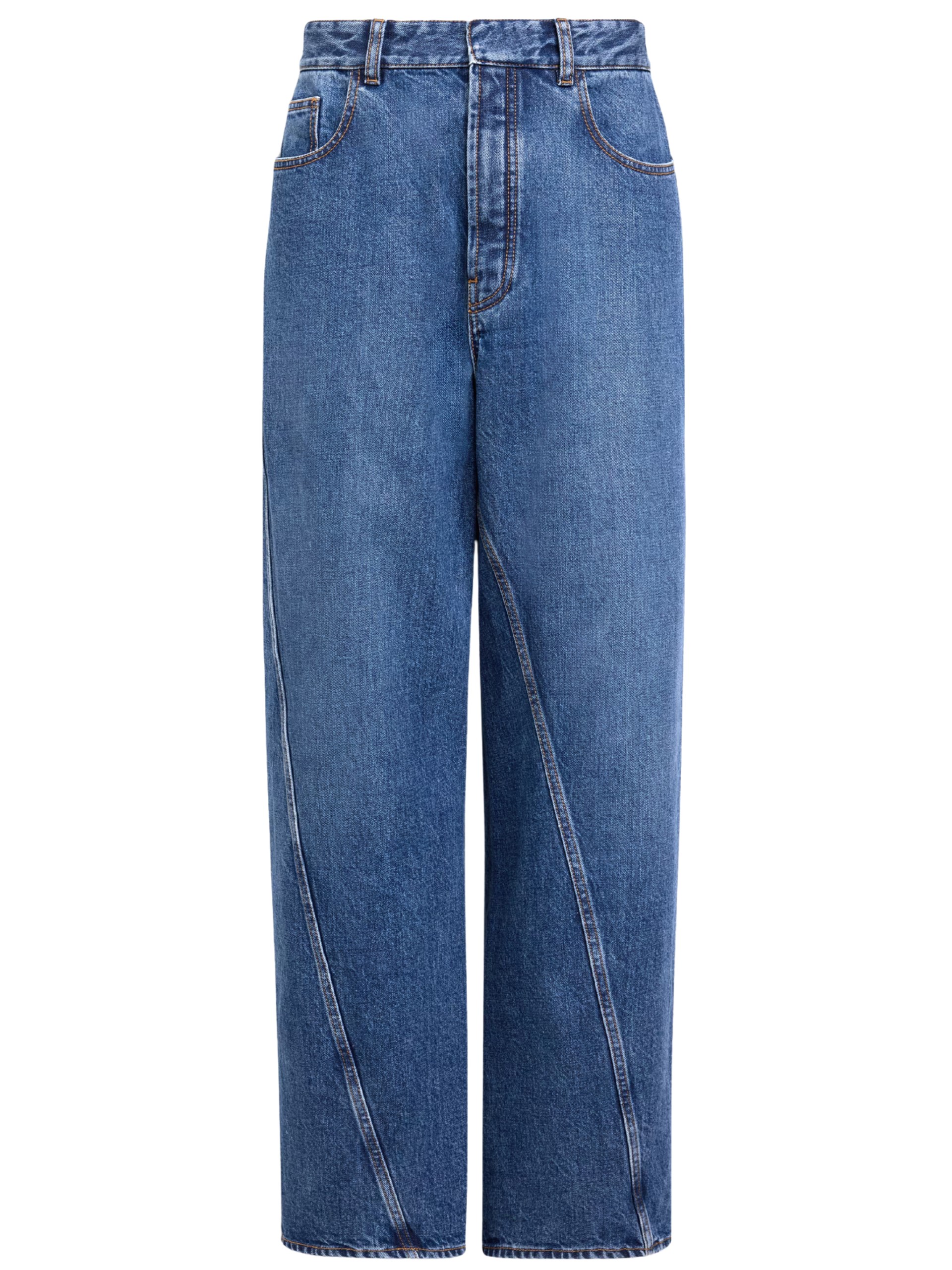 Alaia navy straight-leg jeans