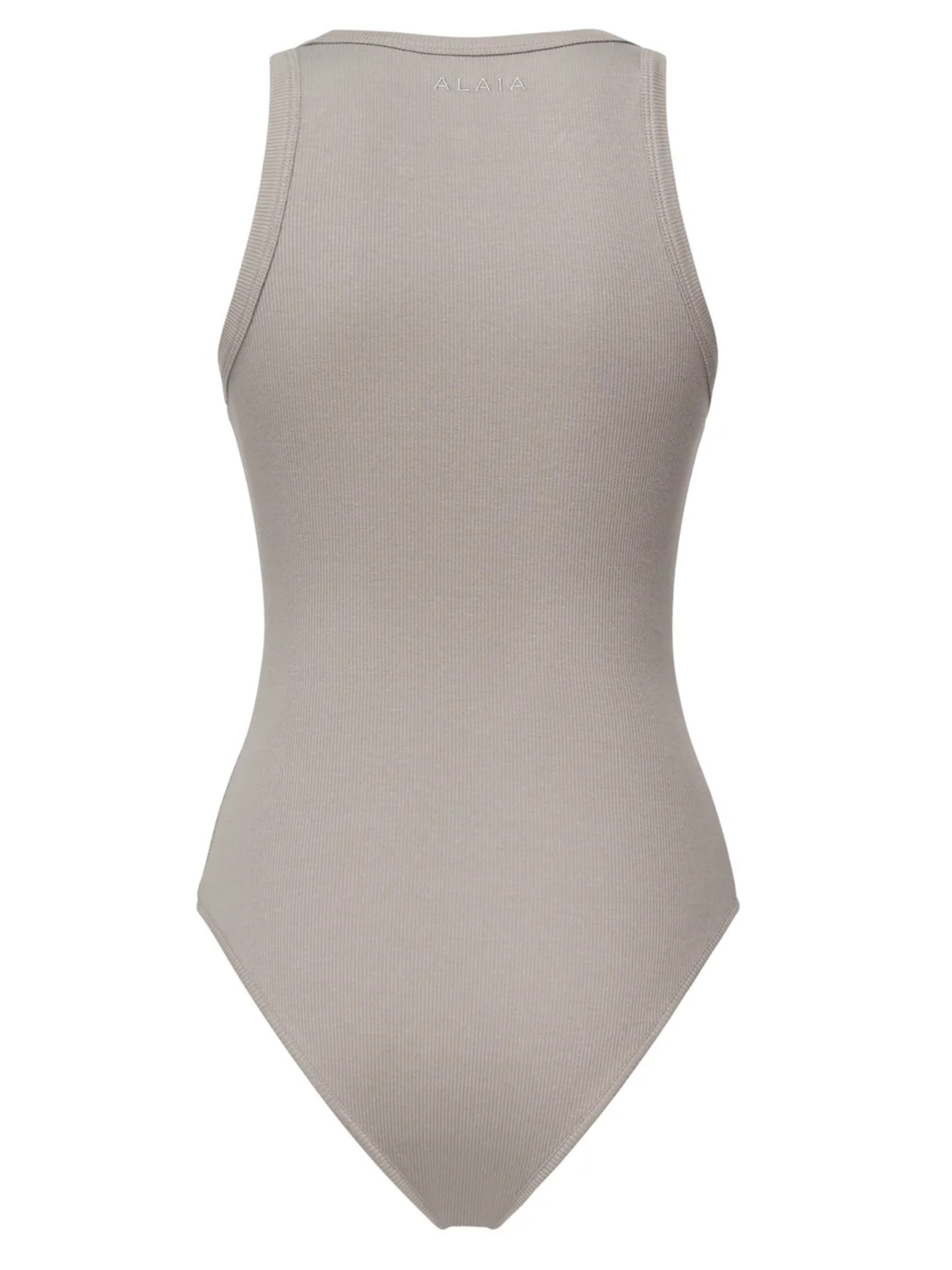 Gray ribbed bodysuit Alaia