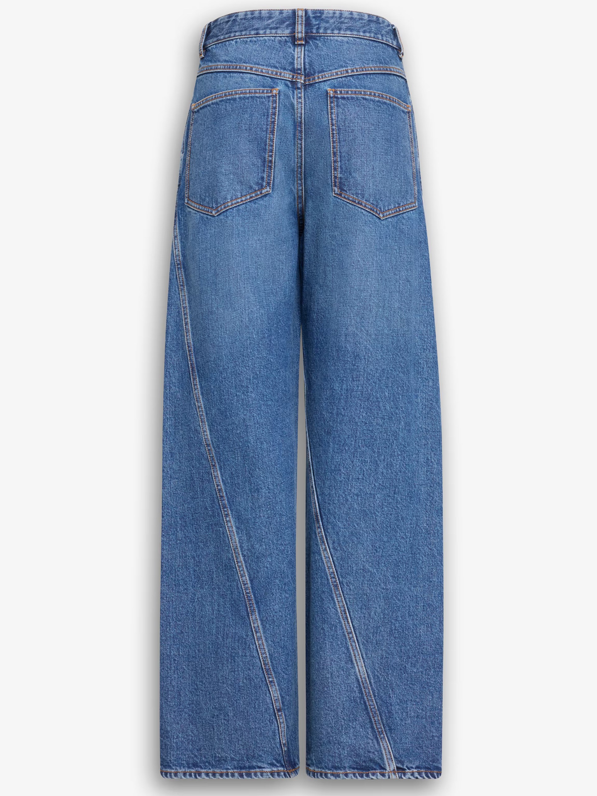 Alaia navy straight-leg jeans