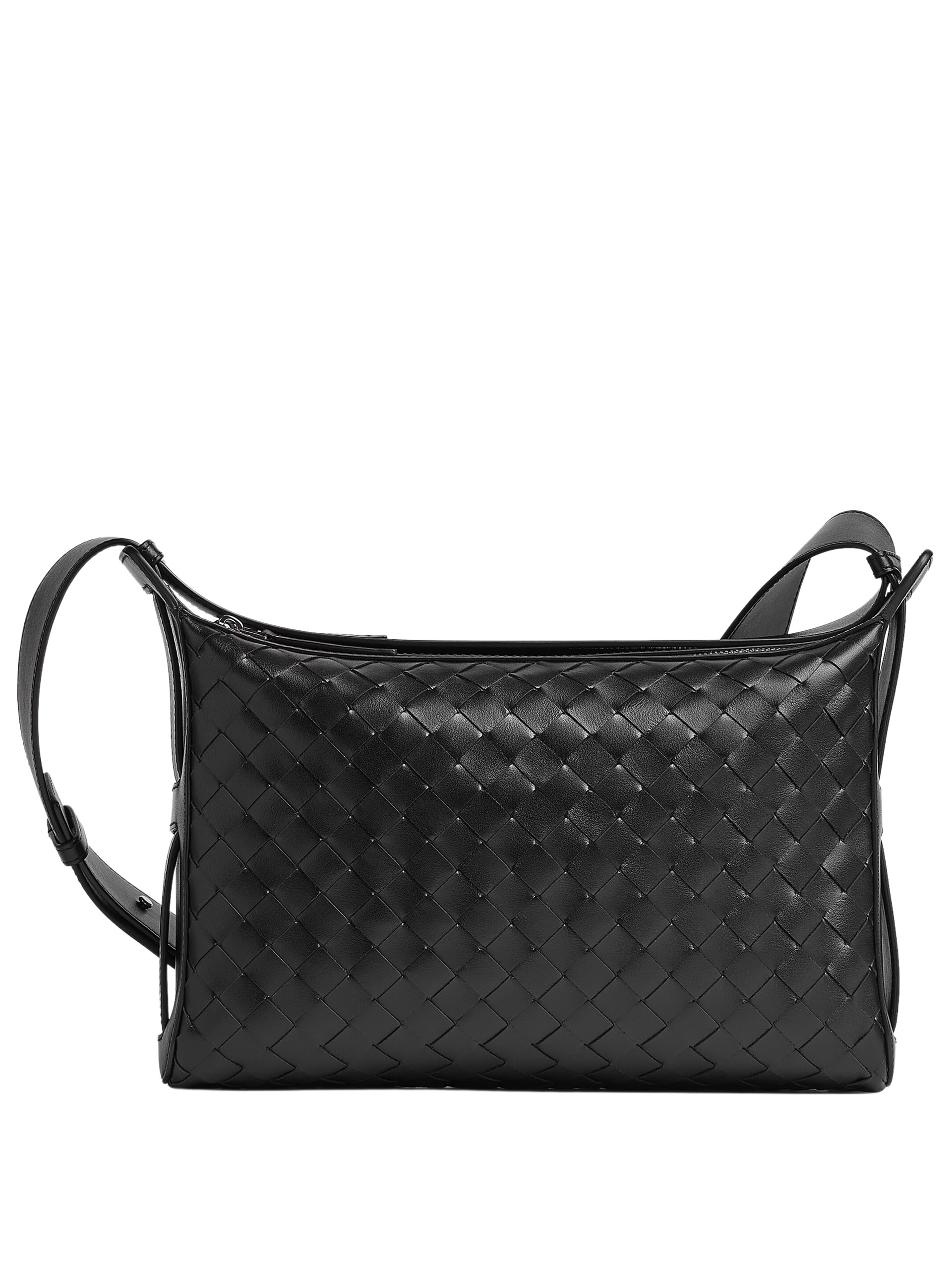 Bottega Veneta Tribeca men's black bag in soft Intrecciato leather