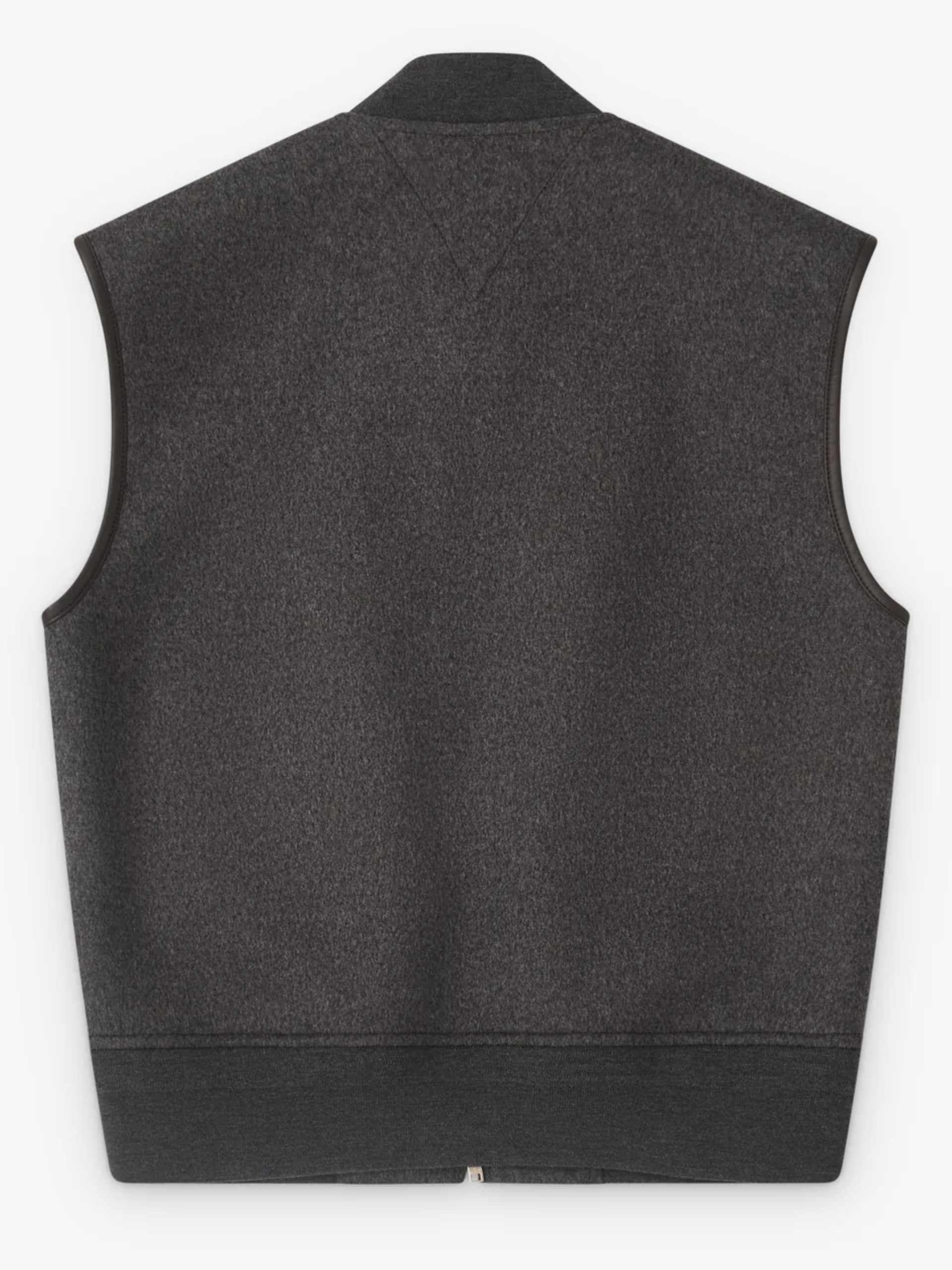 Bottega Veneta men's gray wool vest