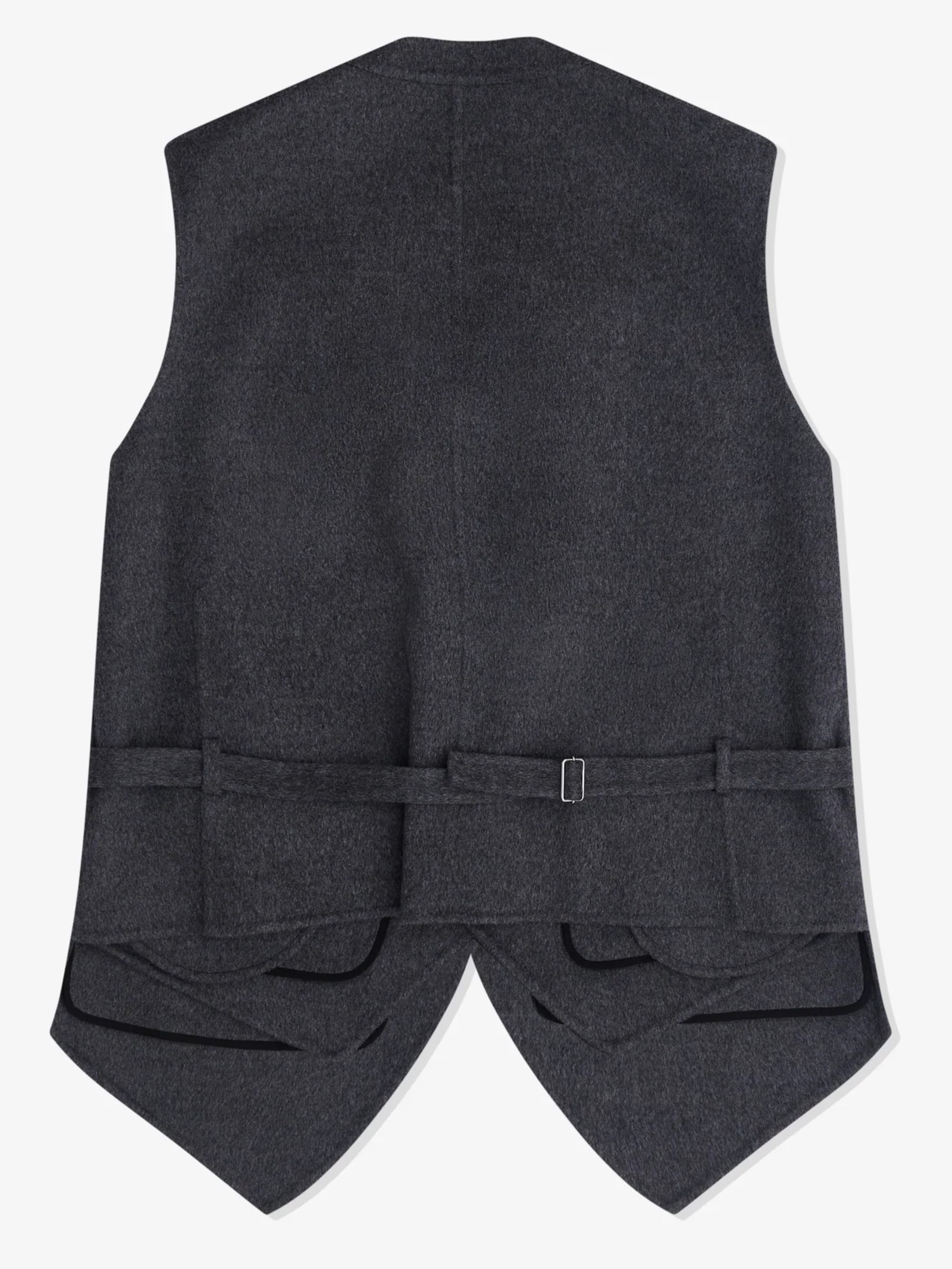 Men's gray vest from Bottega Veneta with a classic cut