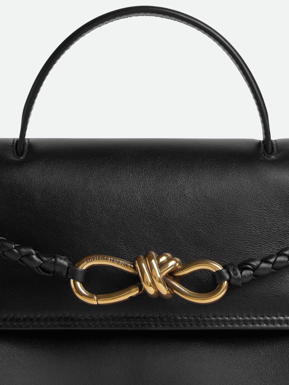 Чорна сумка Bottega Veneta Ciao Ciao Small з гладкої шкіри