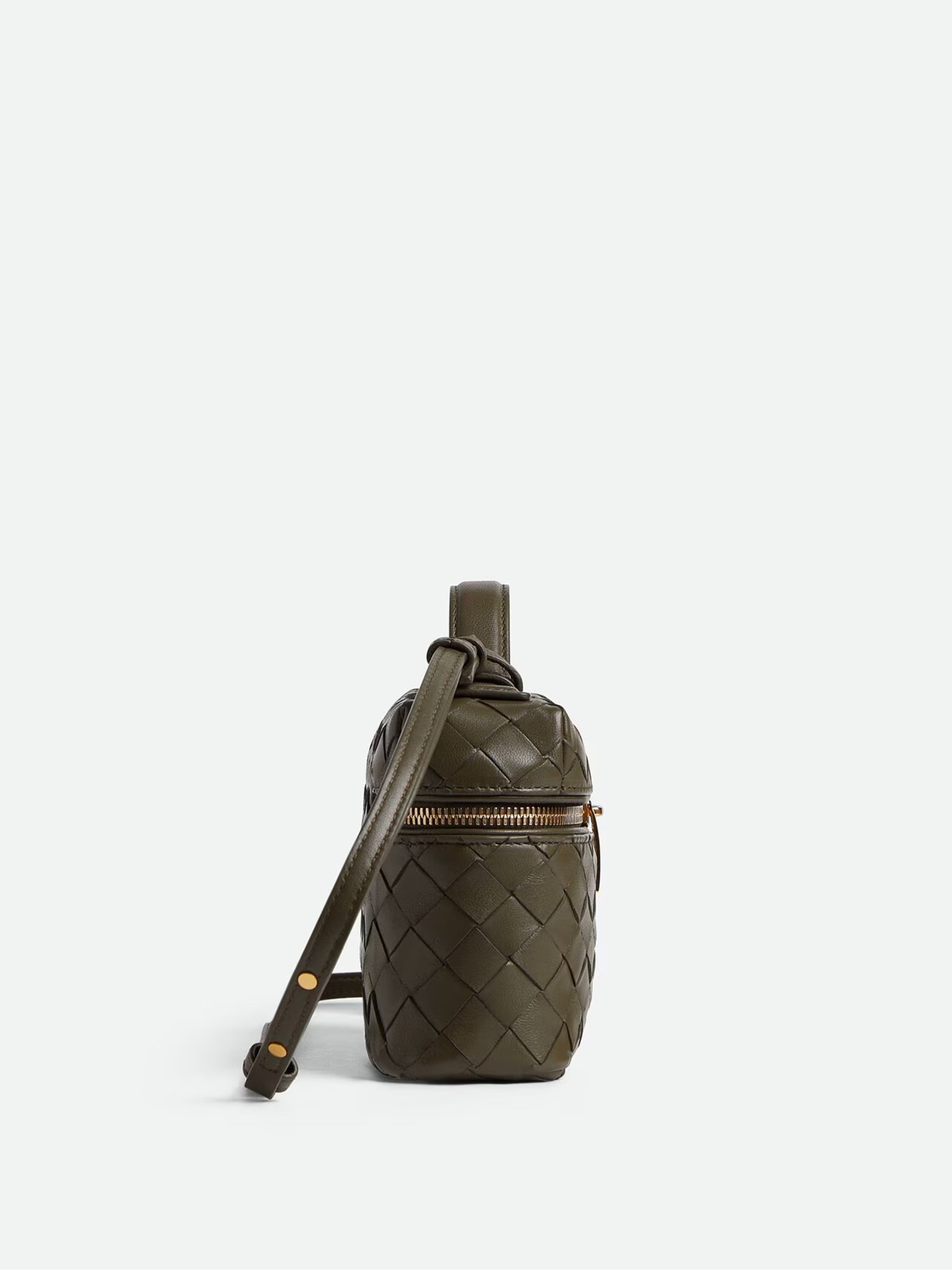 Bottega Veneta Bang Bang Khaki Bag in Soft Intrecciato Leather