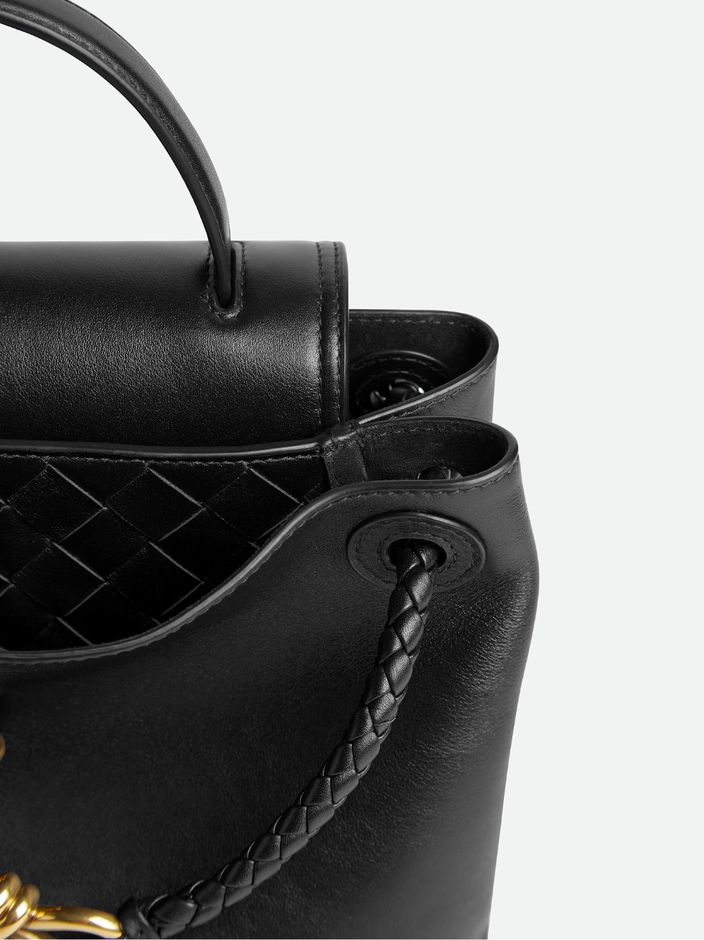 Чорна сумка Bottega Veneta Ciao Ciao Small з гладкої шкіри