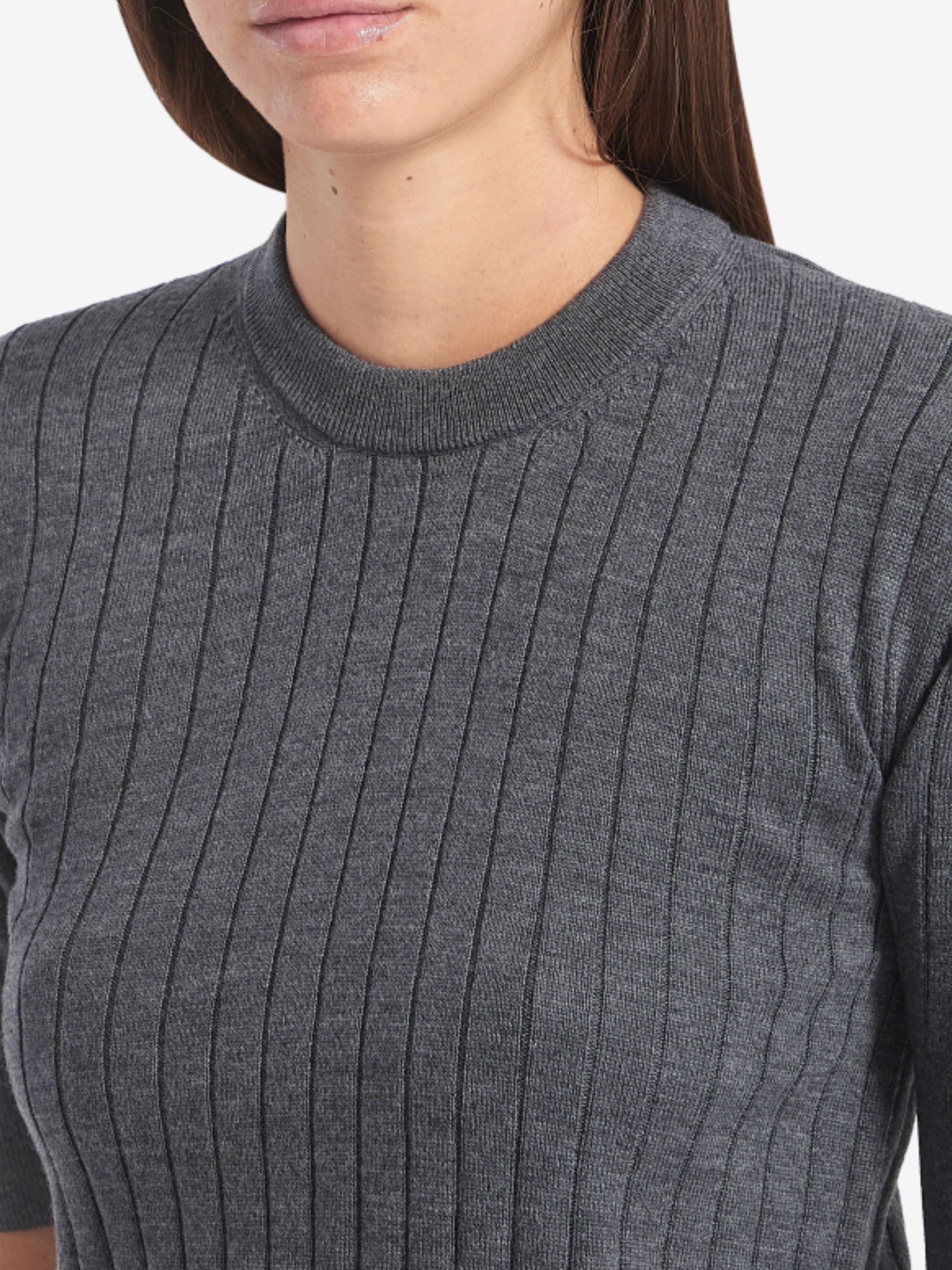 Bottega Veneta dark gray wool T-shirt