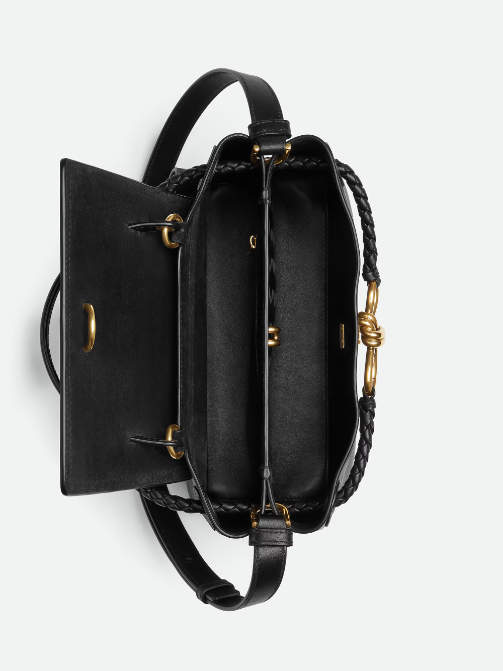 Чорна сумка Bottega Veneta Ciao Ciao Small з гладкої шкіри