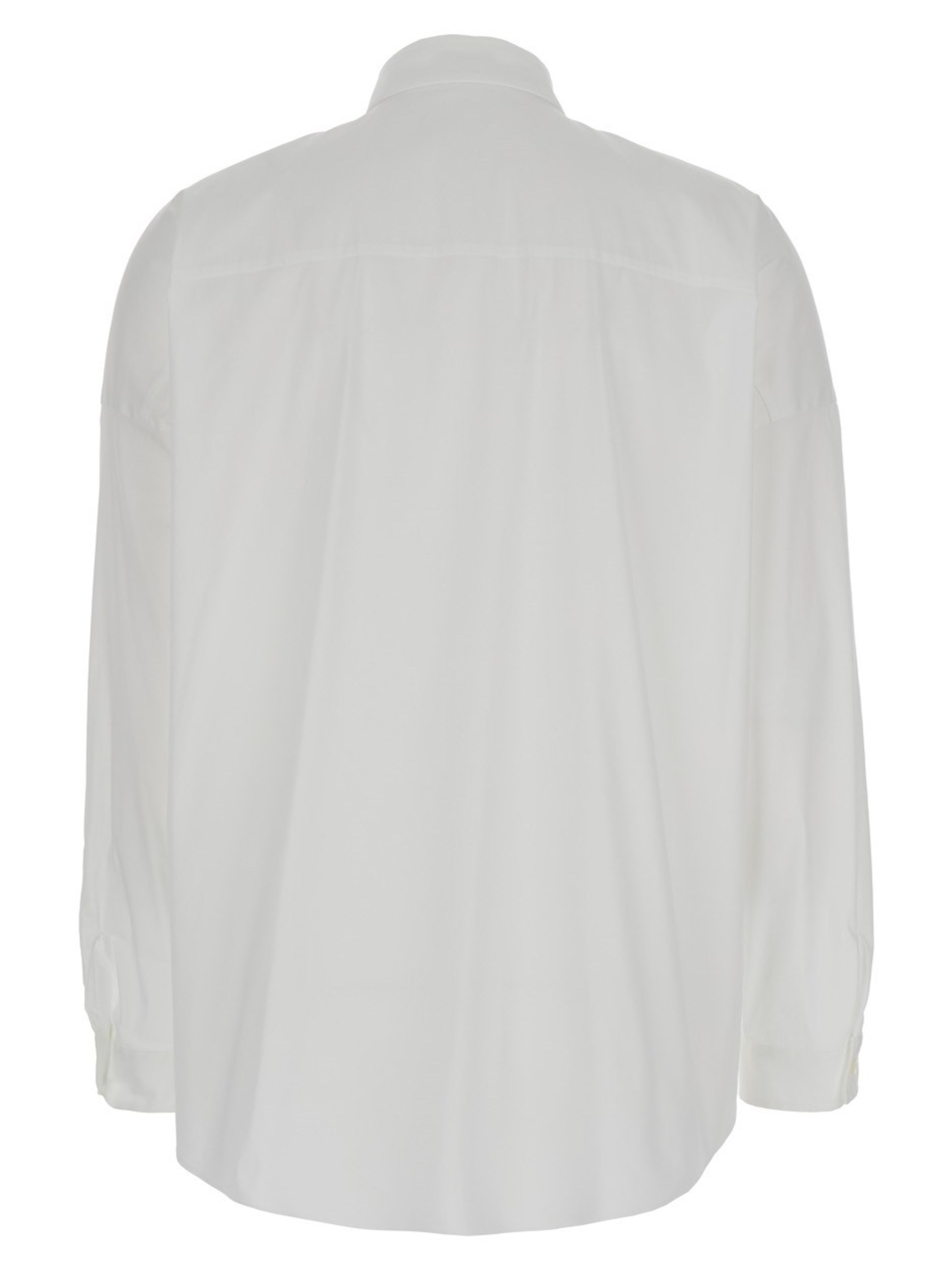 Brunello Cucinelli white oversized shirt with Monili detail