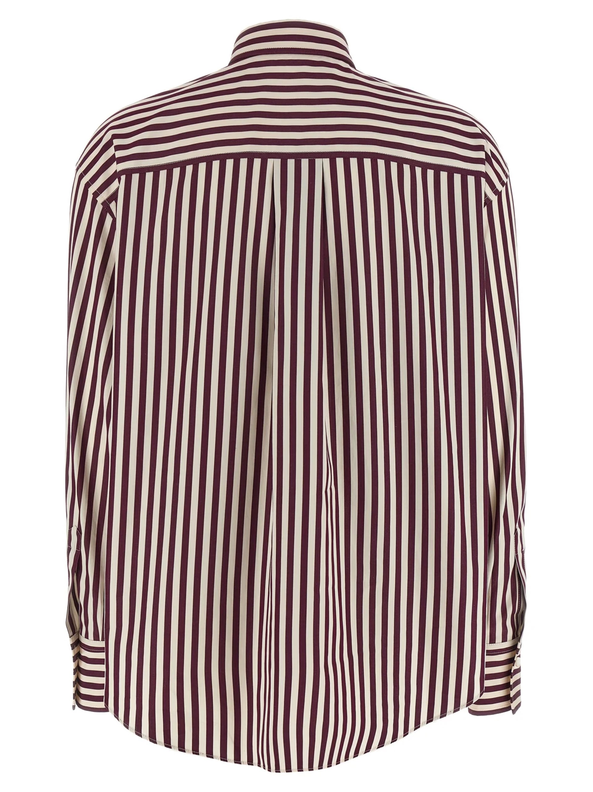 Brunello Cucinelli striped shirt with Monili