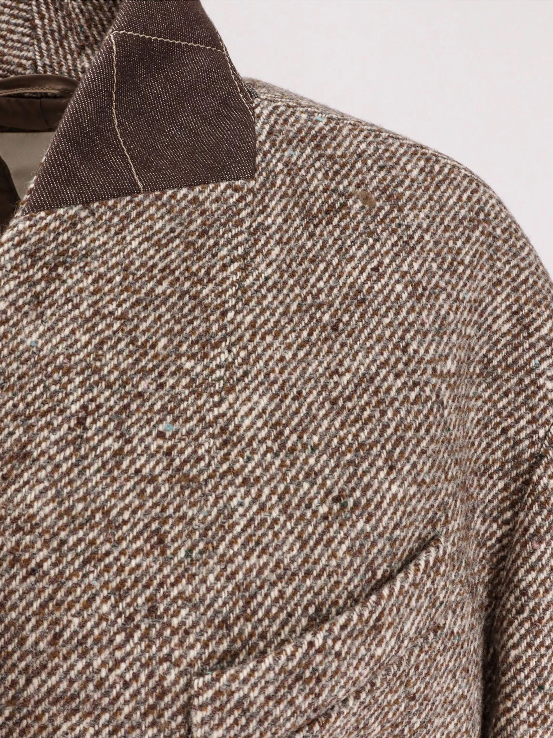 Brunello Cucinelli brown wool and silk coat