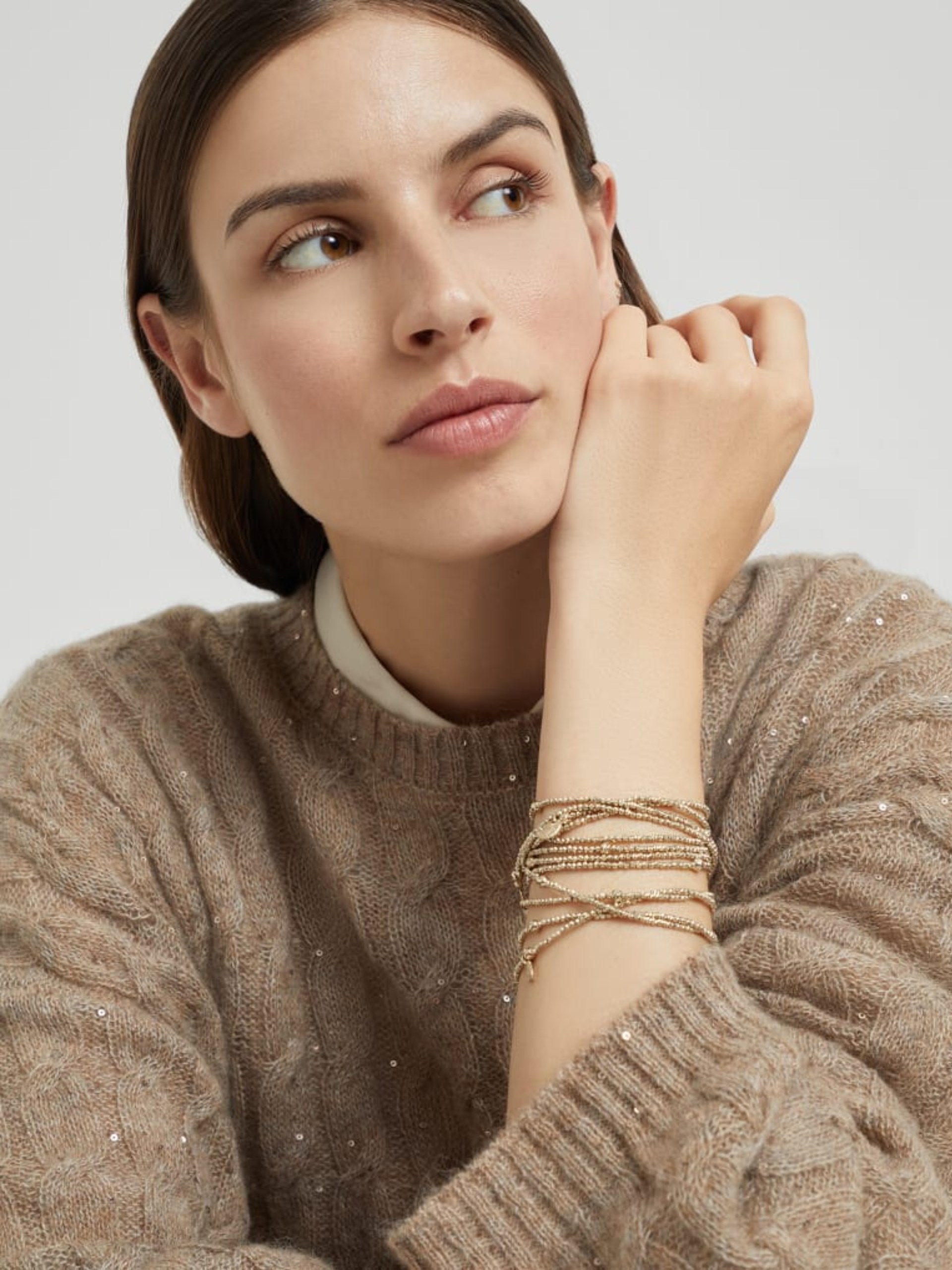 Brunello Cucinelli gold bracelet made of 925 silver