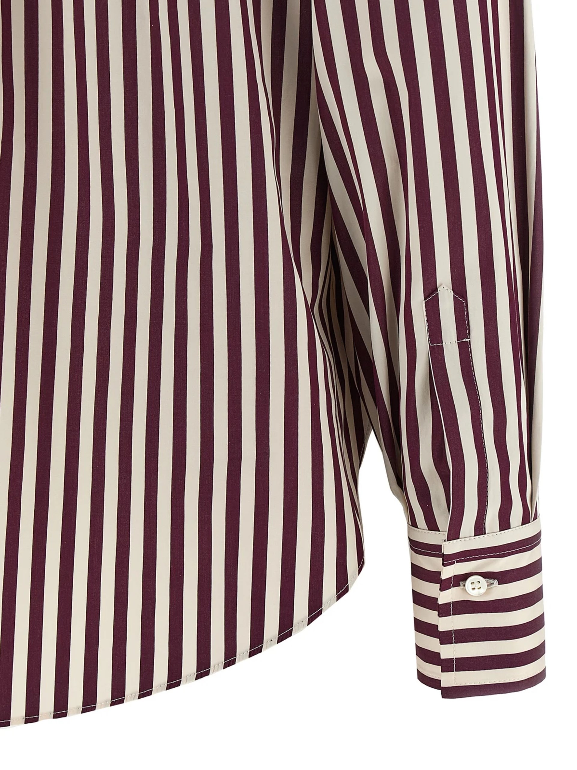 Brunello Cucinelli striped shirt with Monili