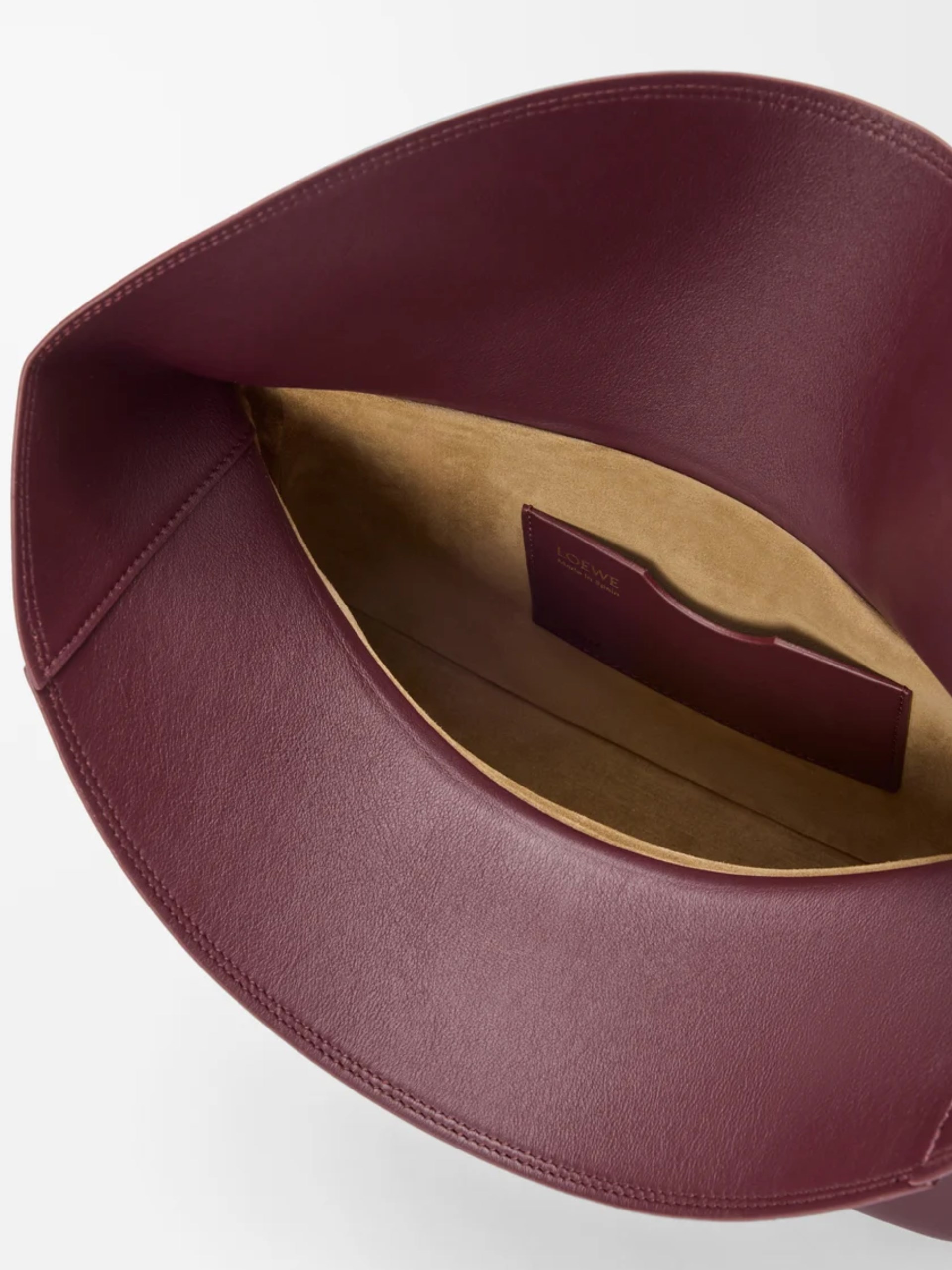 Сумка Loewe Ola Medium з знімним ланцюжком кольору бургунді