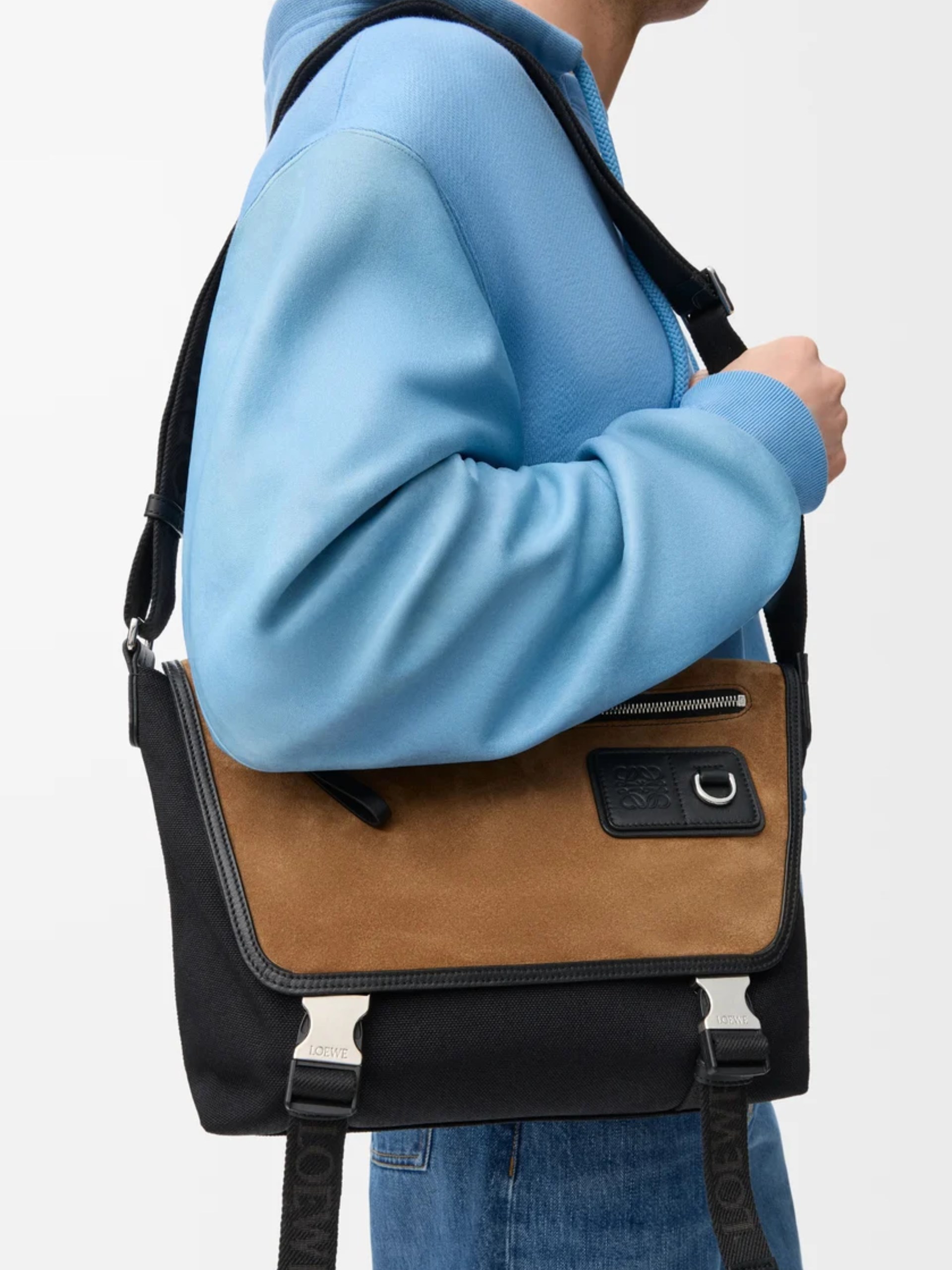 Loewe Flex Medium men's bag made of combined fabrics