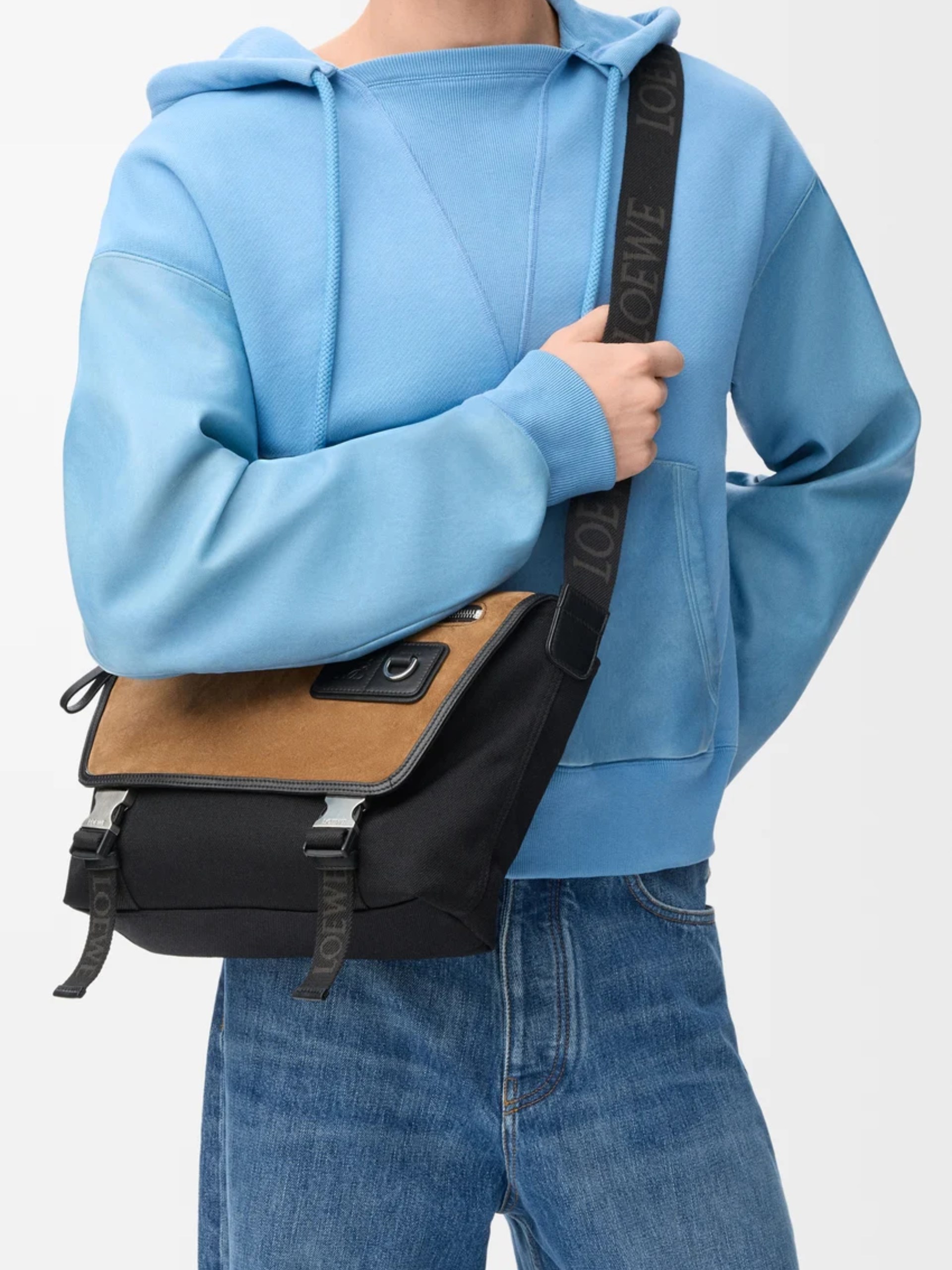 Loewe Flex Medium men's bag made of combined fabrics