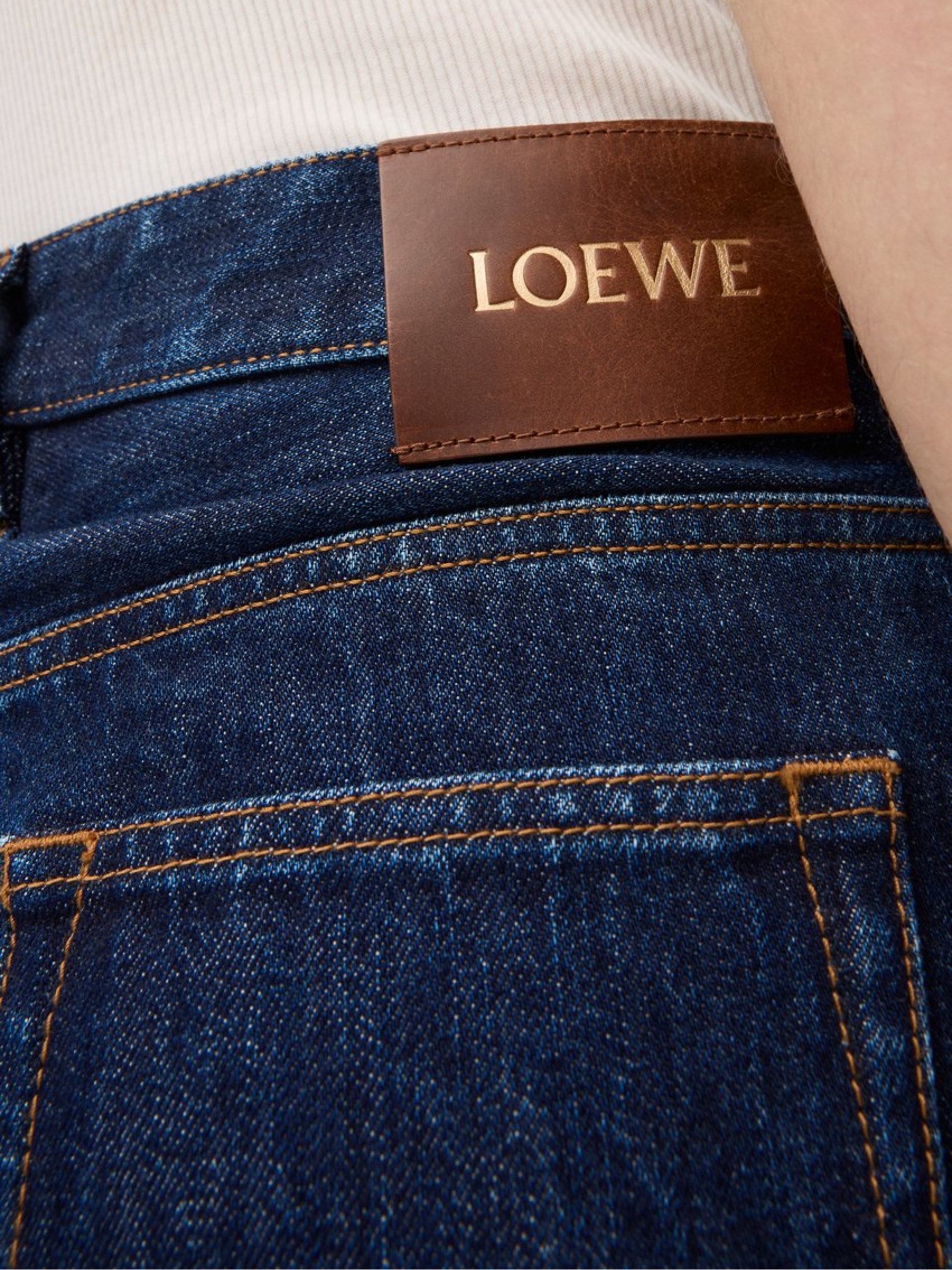 Чоловічі темно-сині джинси Loewe вільного крою