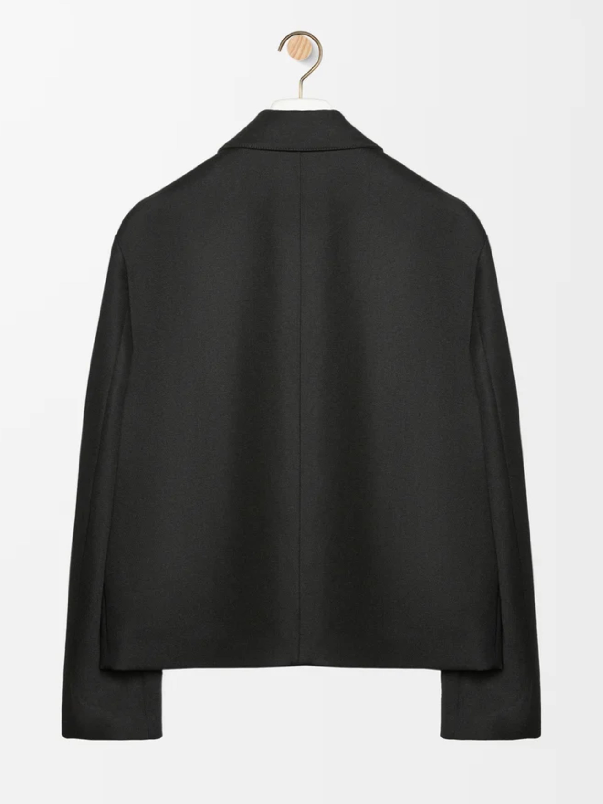 Men's black Loewe jacket with leather pocket Anagram