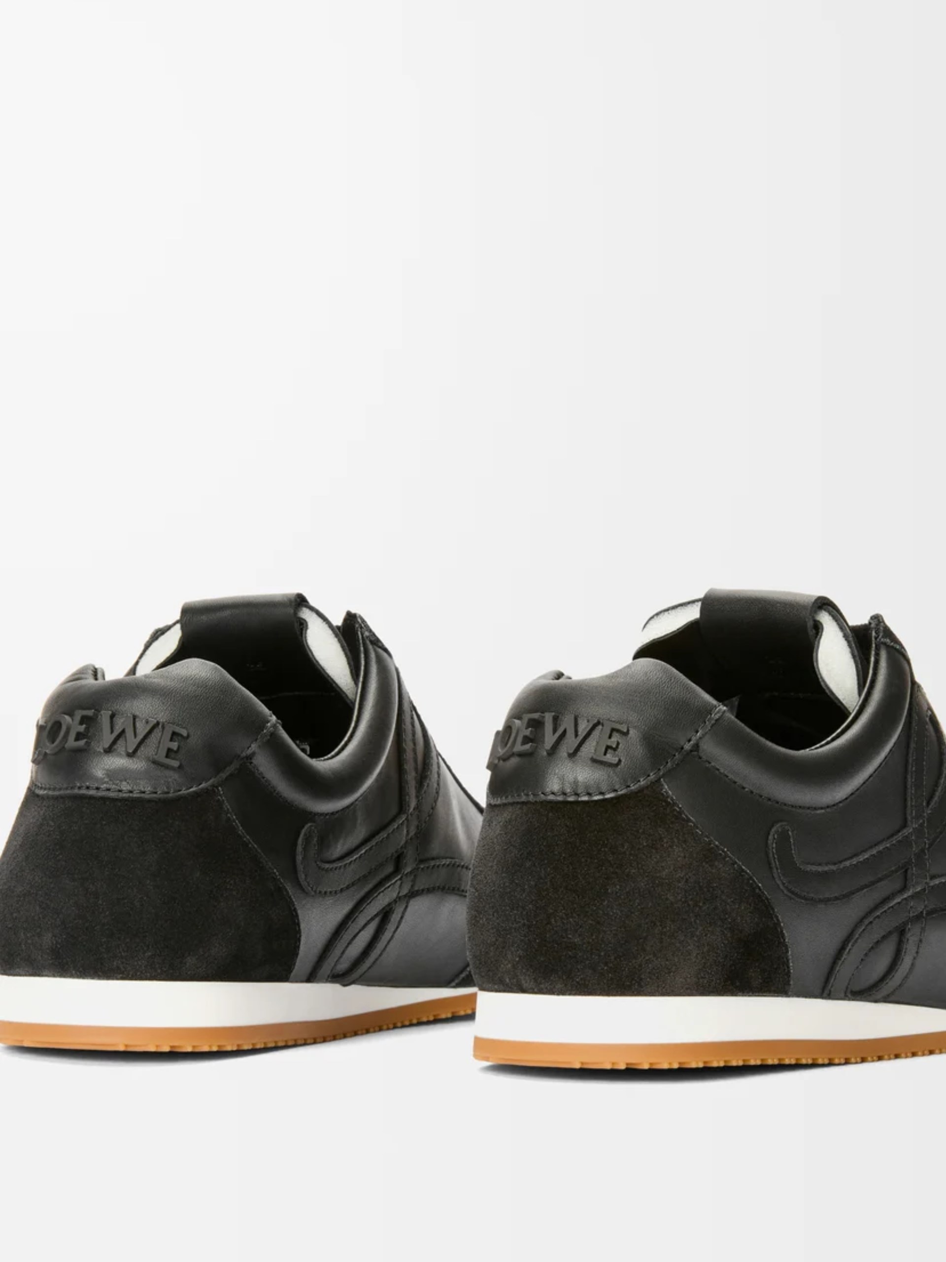 Чоловічі чорні кросівки Loewe Ballet Runner 2.0 з шкіри