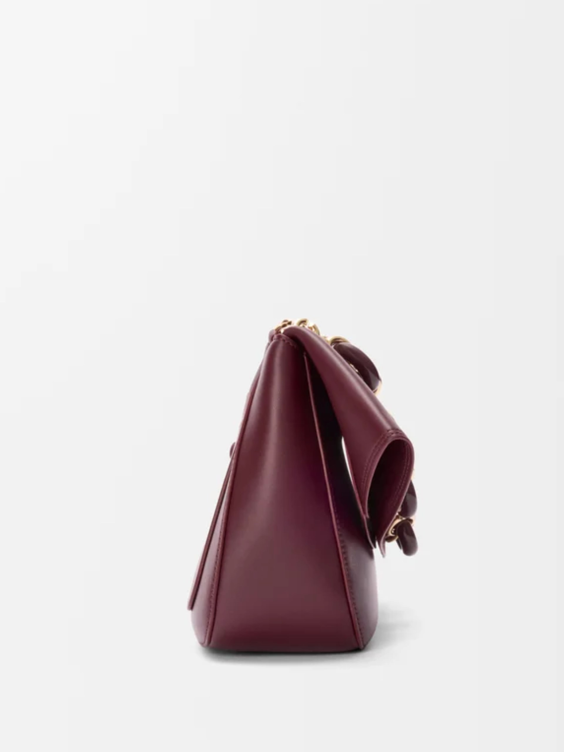 Сумка Loewe Ola Medium з знімним ланцюжком кольору бургунді