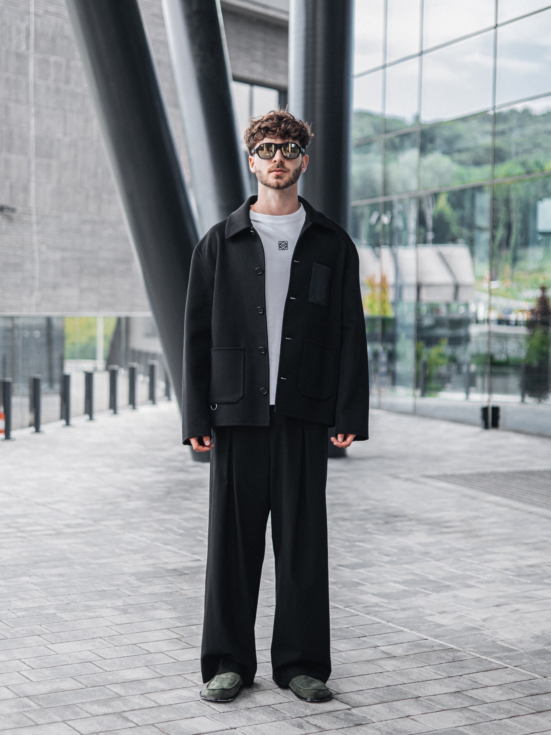 Men's black Loewe cotton pants