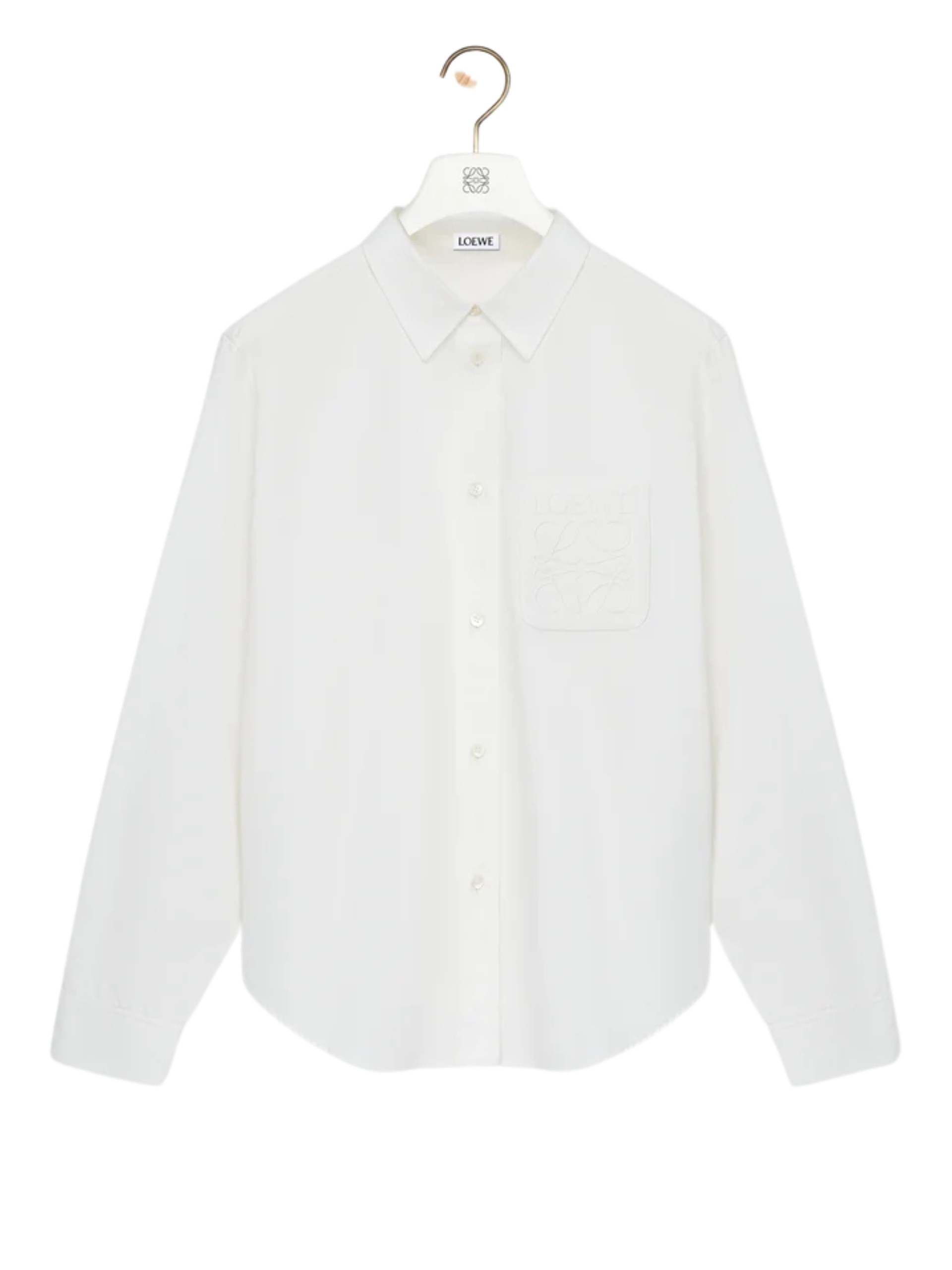 Loewe men's white cotton shirt