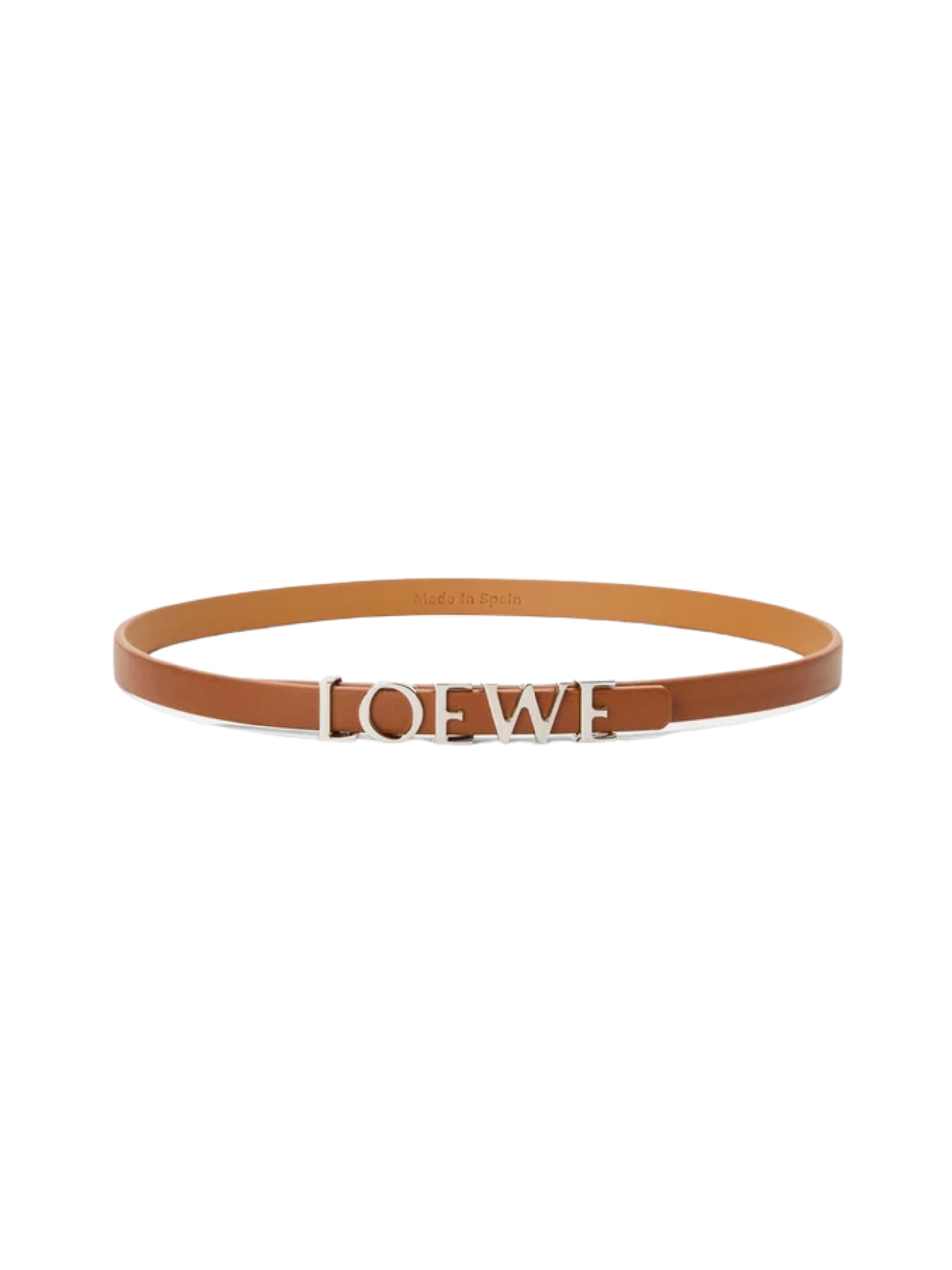 Коричневий подвійний браслет Loewe зі шкіри