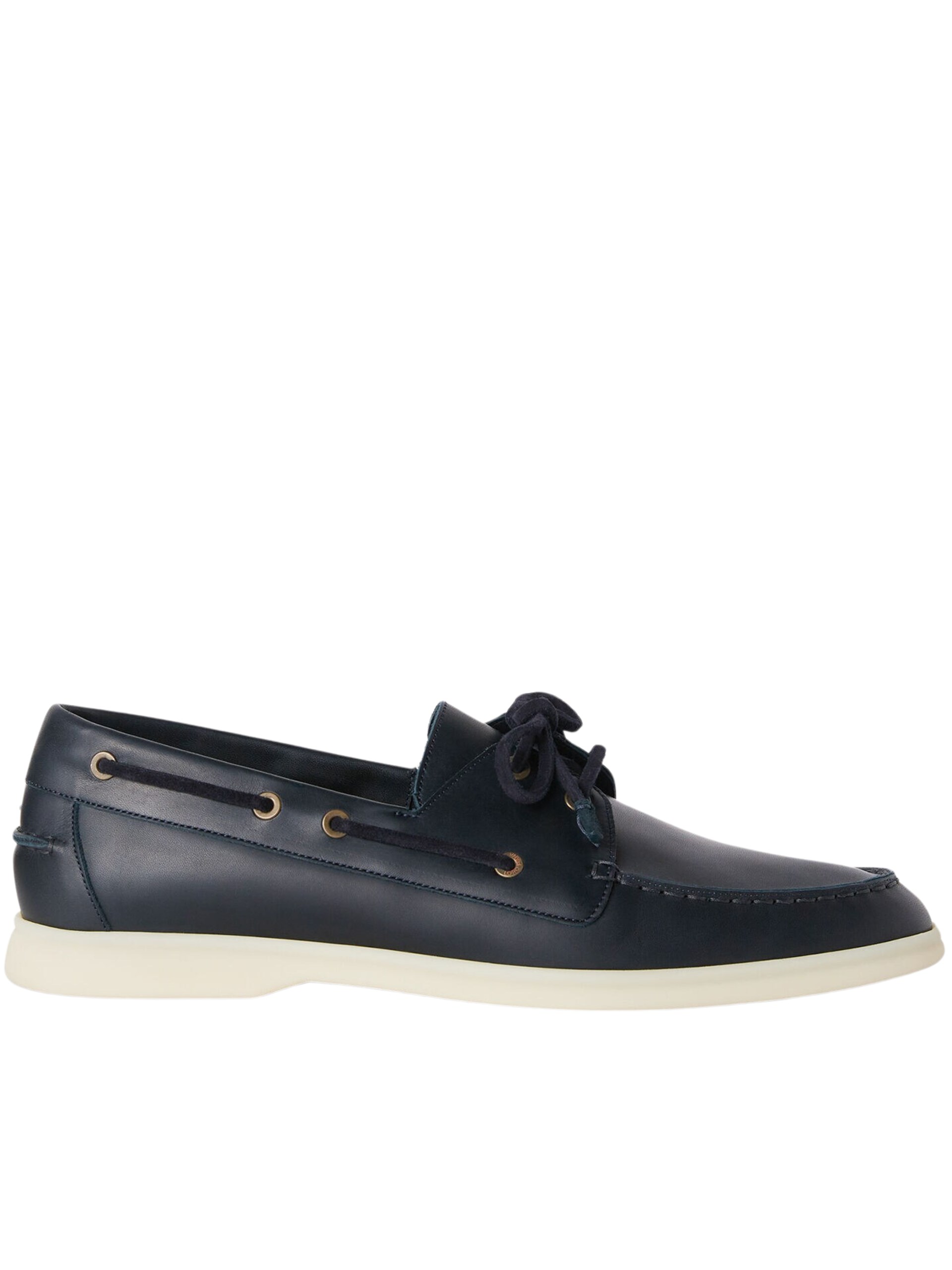 Men's navy blue Loro Piana Sea-Sail Walk loafers