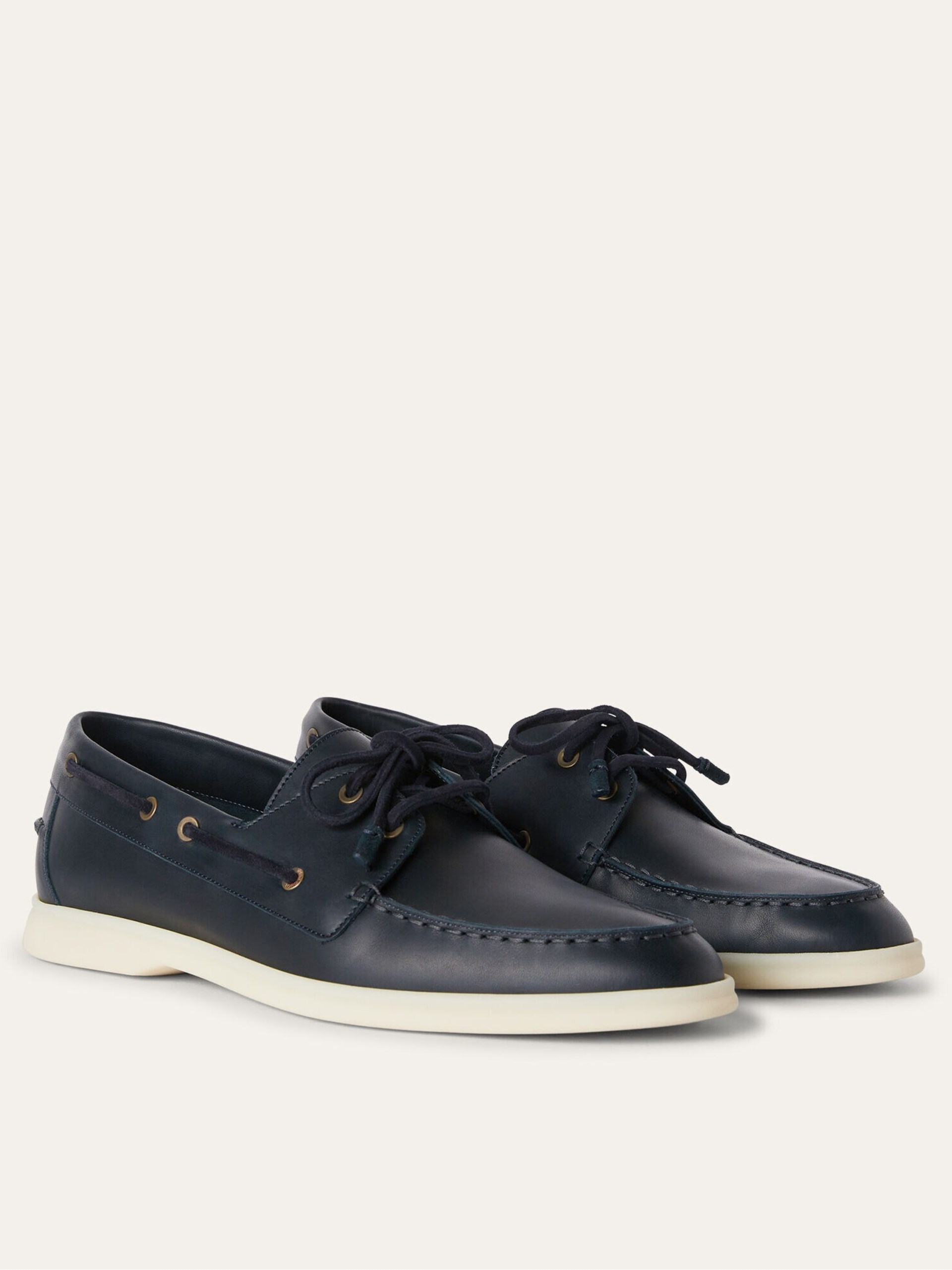 Men's navy blue Loro Piana Sea-Sail Walk loafers