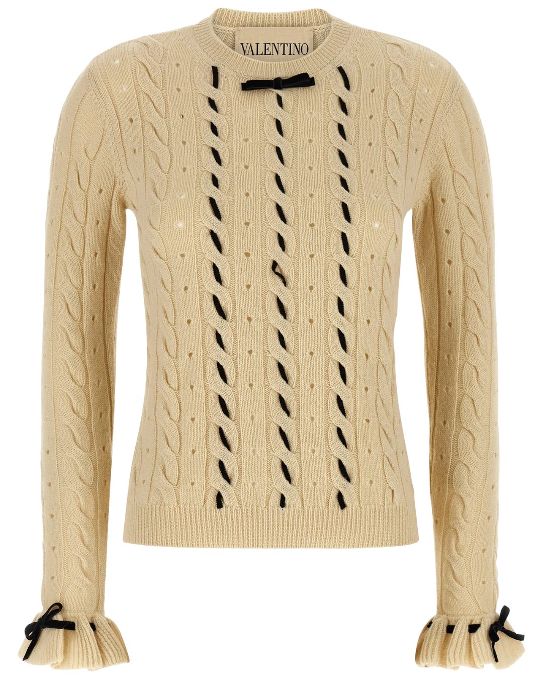 Valentino openwork wool sweater